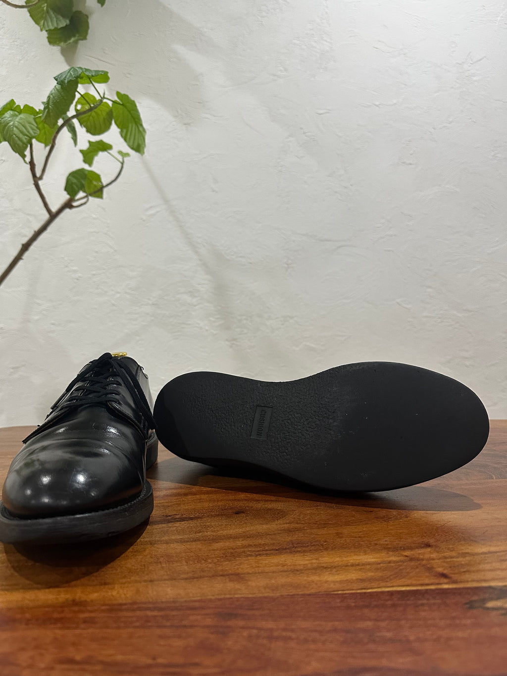 Red Wing (レッドウィング) 101 Postman Oxford ブラック (Black) ブラック・シャパラル (Black "Chaparral") ブラック・クッションクレープ (Black Cushion Crepe) used boots - fr_4 view