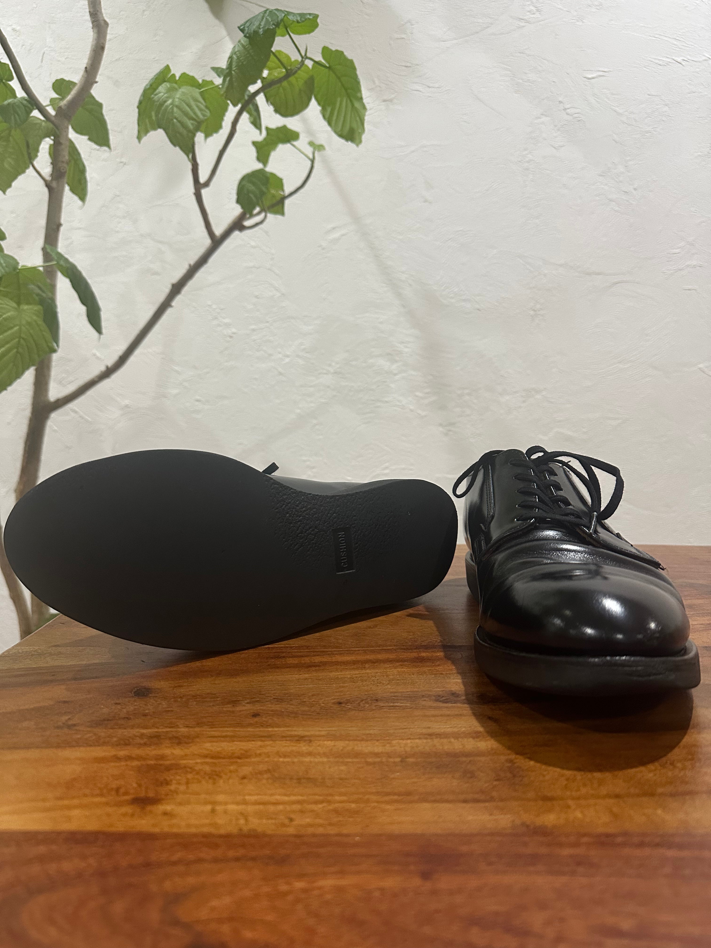 Red Wing (レッドウィング) 101 Postman Oxford ブラック (Black) ブラック・シャパラル (Black "Chaparral") ブラック・クッションクレープ (Black Cushion Crepe) used boots - fr_3 view
