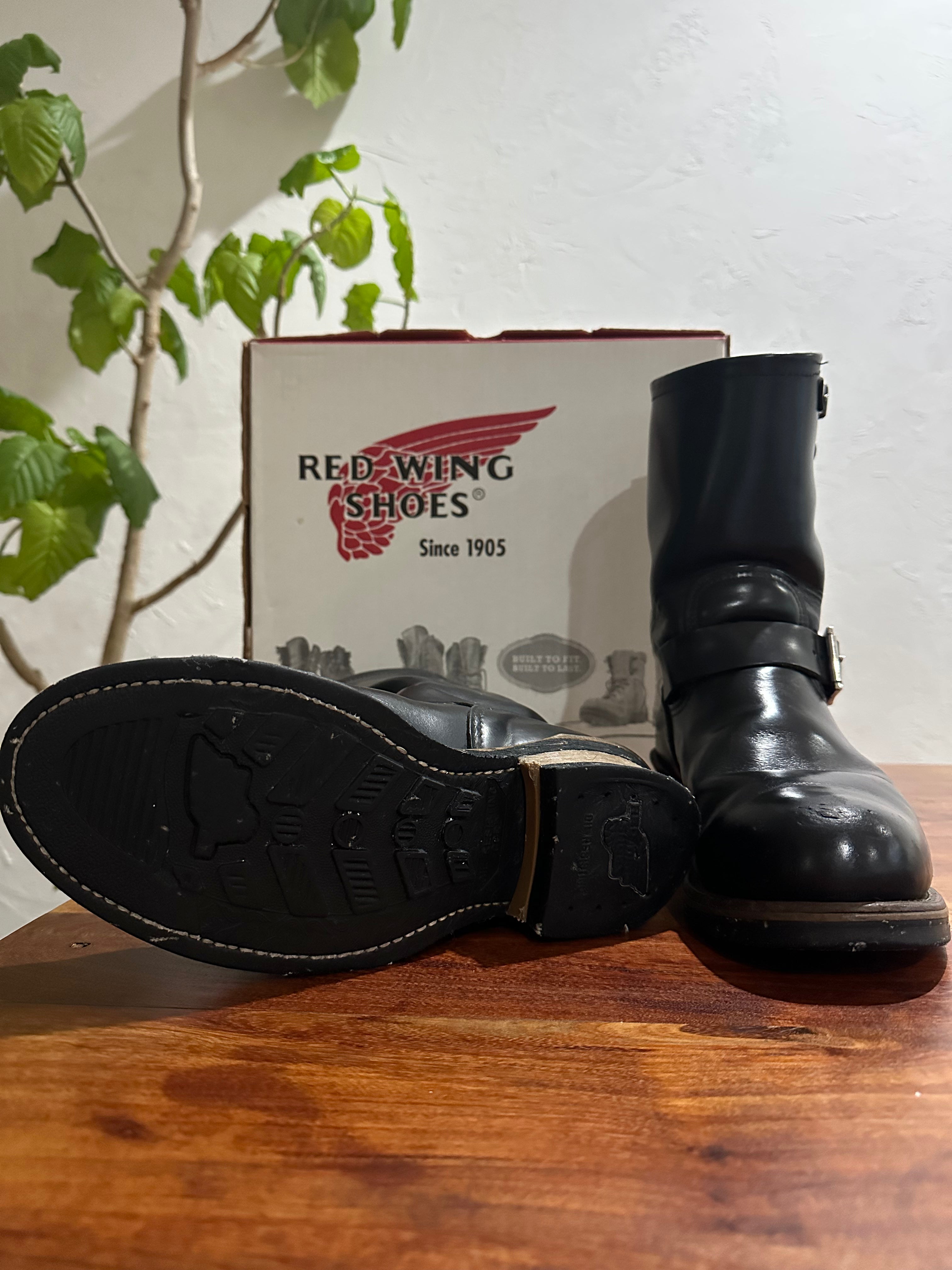 Red Wing (レッドウィング) 2268 11" Engineer Boots (Steel-toe) ブラック (Black) ブラック・クローム (Black Chrome) ブラック・ネオプレーン・コードソール (Black Neoprene Cord) used boots - fr_3 view