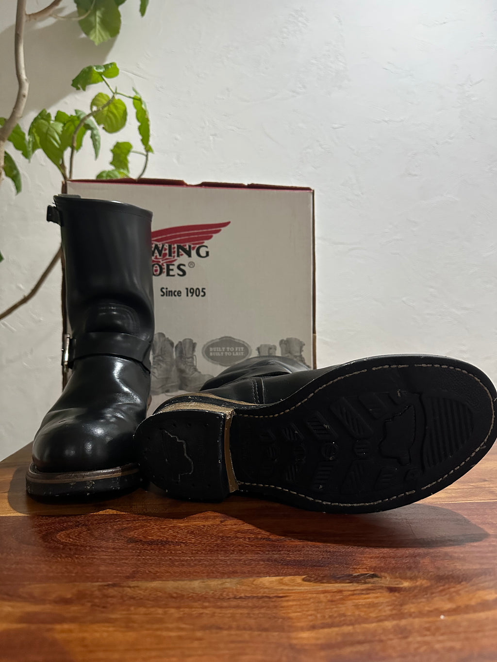 Red Wing (レッドウィング) 2268 11" Engineer Boots (Steel-toe) ブラック (Black) ブラック・クローム (Black Chrome) ブラック・ネオプレーン・コードソール (Black Neoprene Cord) used boots - fr_4 view