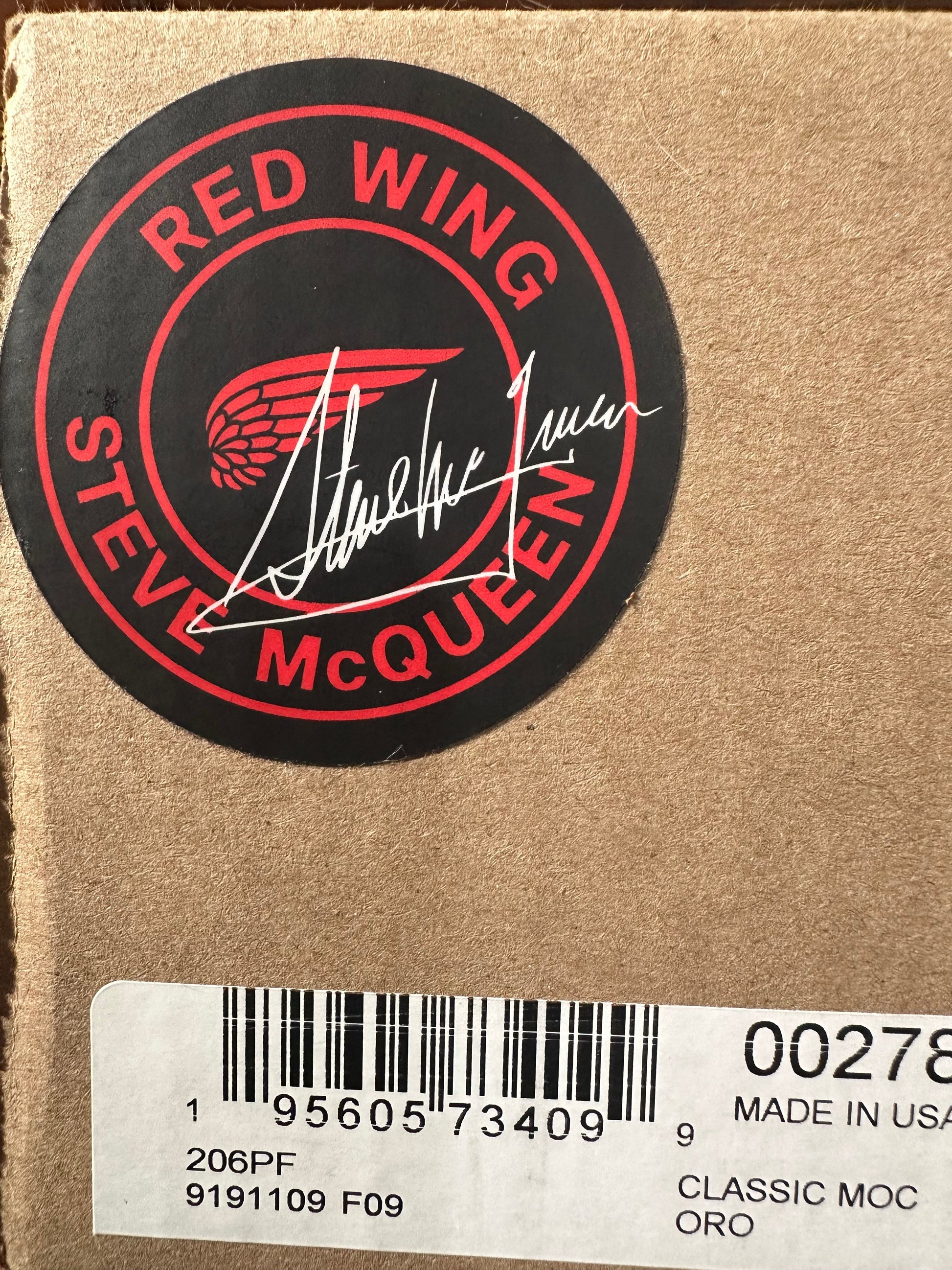 Red Wing (レッドウィング) 278 6" Classic Moc (Steve McQueen Limited Edition) オロ (Oro) オロ・レガシー (Oro Legacy) ブラック・トラクション・トレッド (Black Traction Tred) used boots - apendix_1 view