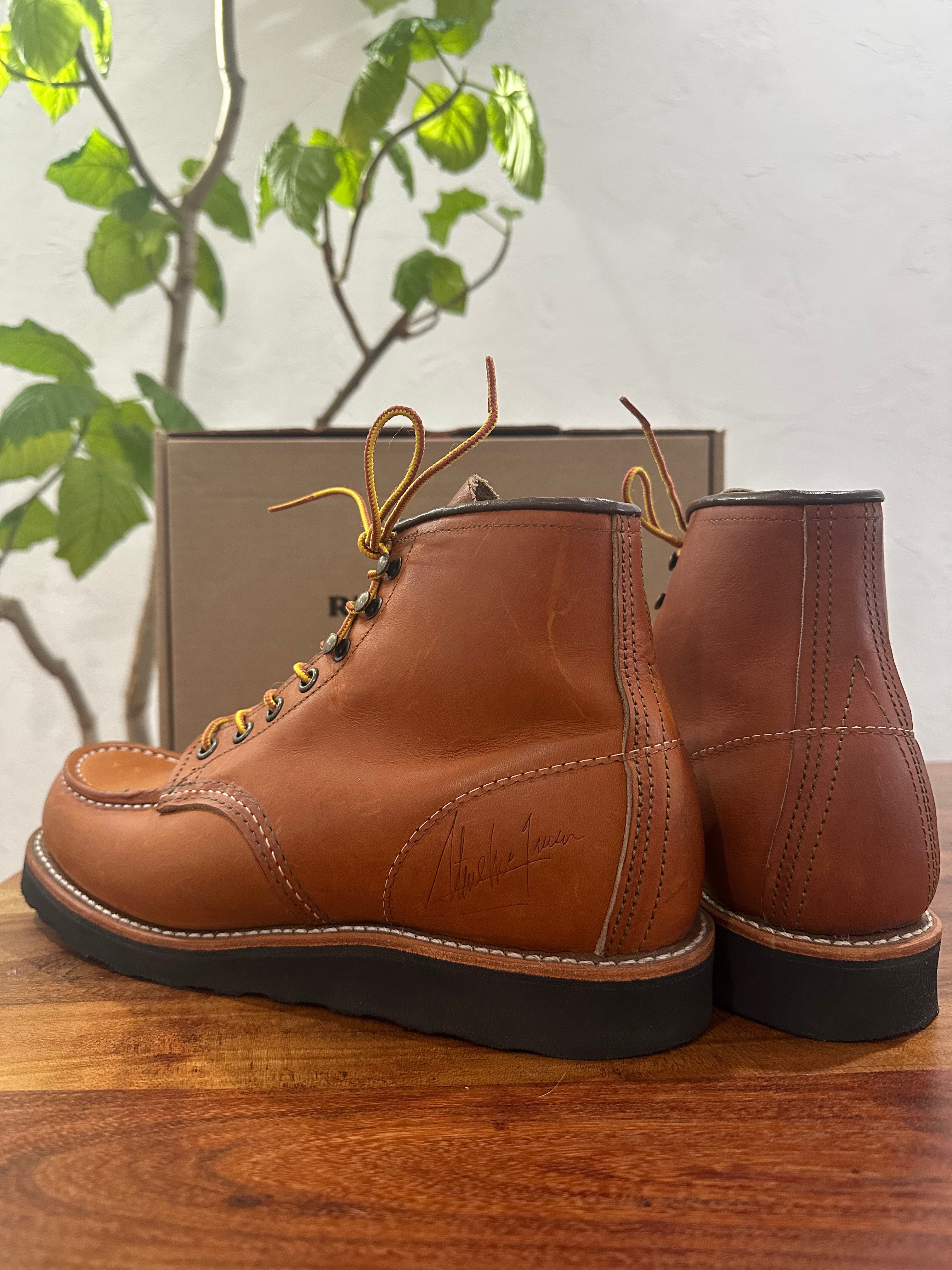 Red Wing (レッドウィング) 278 6" Classic Moc (Steve McQueen Limited Edition) オロ (Oro) オロ・レガシー (Oro Legacy) ブラック・トラクション・トレッド (Black Traction Tred) used boots - back_1 view