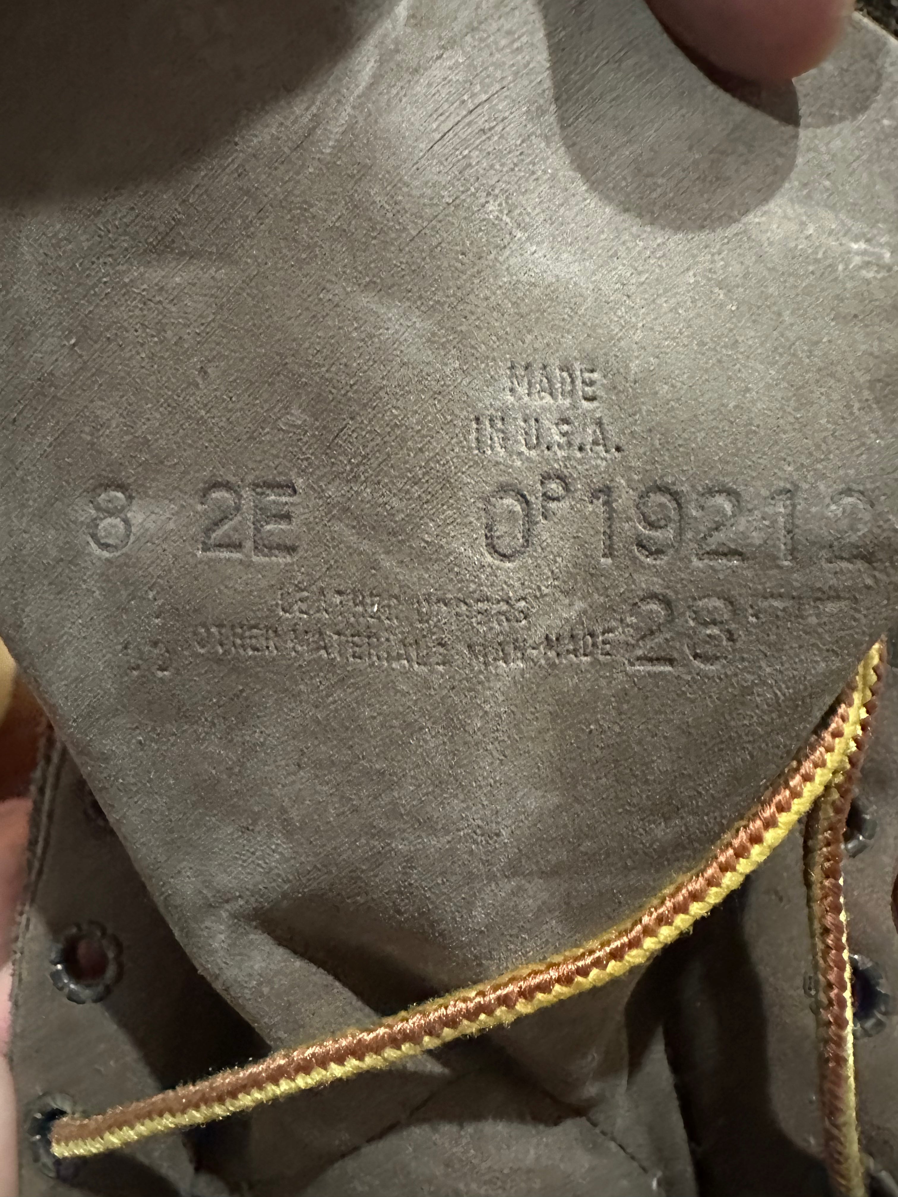 Red Wing (レッドウィング) 2877 Classic Moc 6-Inch ヌバック (Nubuck) ヌバック・レザー (Nubuck Leather) トラクショントレッド・ソール (Traction Tred Sole) used boots - tag_2 view