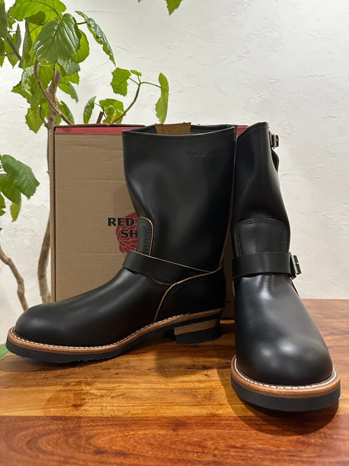 Red Wing (レッドウィング) 2966 11" Engineer (Non-Steel Toe) ブラック (Black) ブラック・クロンダイク (Black Klondike) ブラック・ネオプレーン・コード (Black Neoprene Cord) used boots - fr_1 view