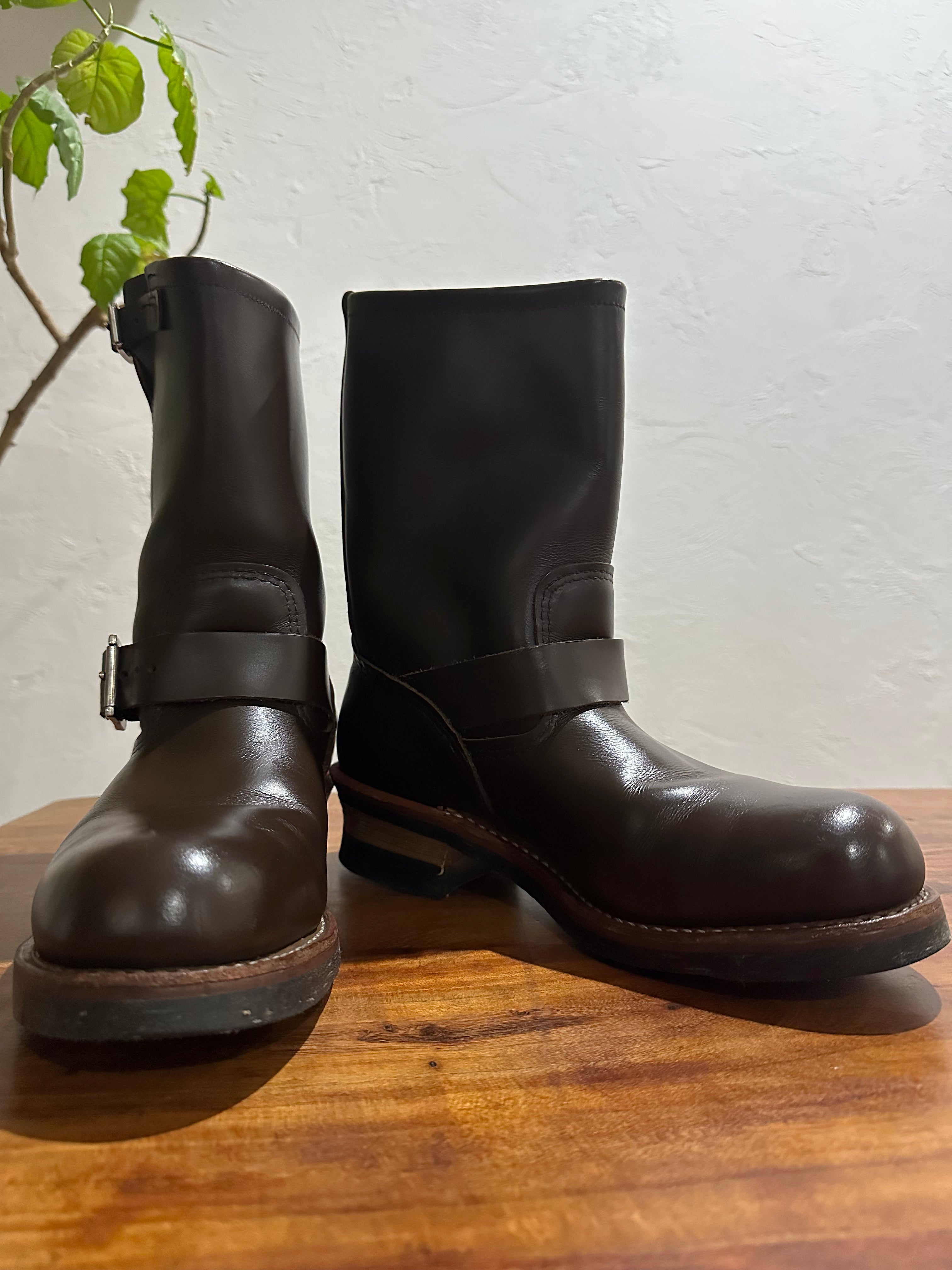 Red Wing (レッドウィング) 2967 11" Engineer Boots (Steel-toe) ブラウン (Brown) チョコレート・クローム (Chocolate Chrome) ブラック・ネオプレーン・コードソール (Black Neoprene Cord) used boots - fr_1 view