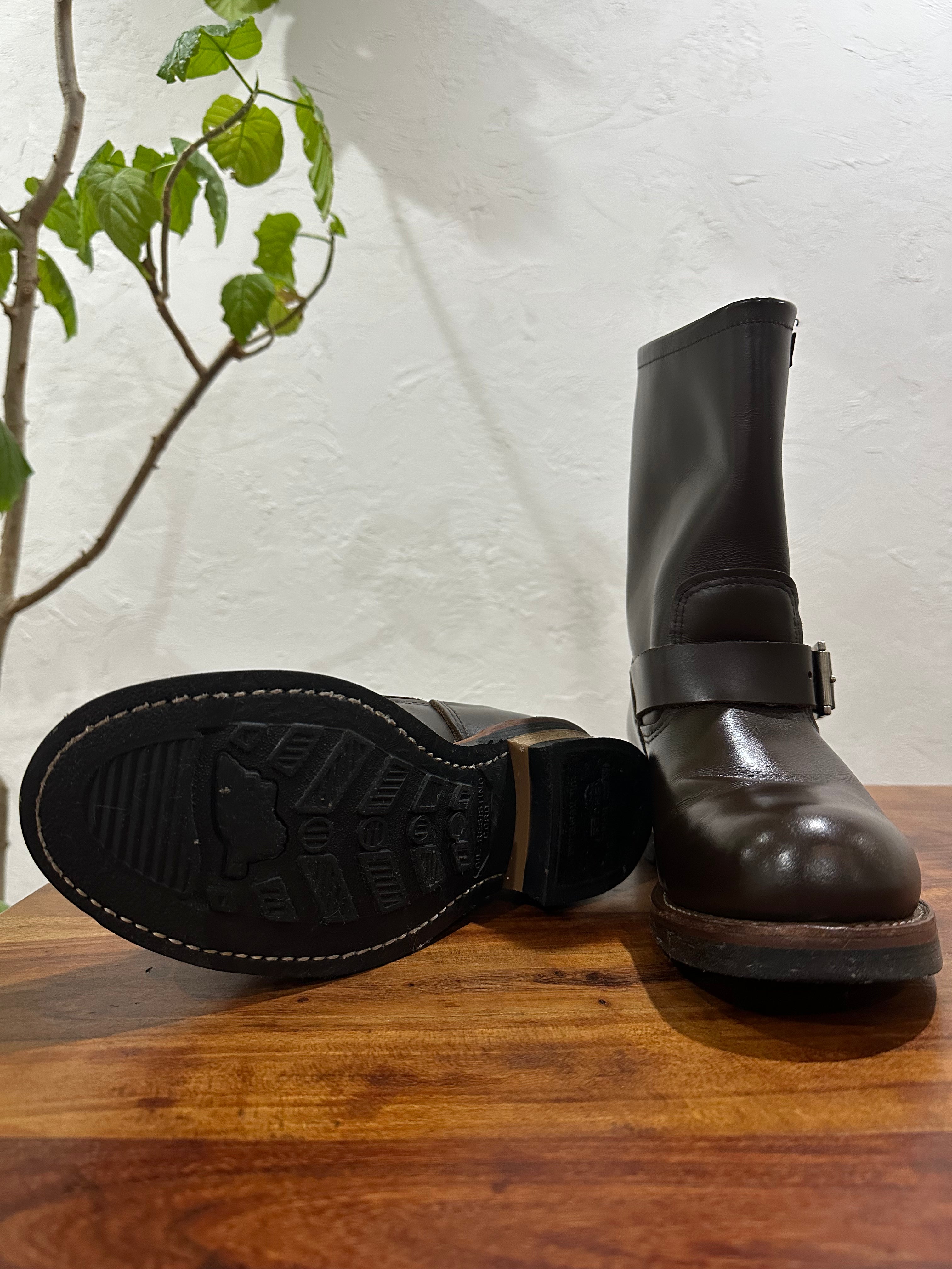 Red Wing (レッドウィング) 2967 11" Engineer Boots (Steel-toe) ブラウン (Brown) チョコレート・クローム (Chocolate Chrome) ブラック・ネオプレーン・コードソール (Black Neoprene Cord) used boots - fr_3 view