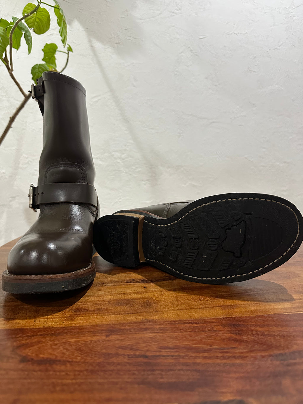 Red Wing (レッドウィング) 2967 11" Engineer Boots (Steel-toe) ブラウン (Brown) チョコレート・クローム (Chocolate Chrome) ブラック・ネオプレーン・コードソール (Black Neoprene Cord) used boots - fr_4 view