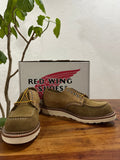 Red Wing (レッドウィング) 3113 Shop Moc Oxford (Engineered Garments Collab) ベージュ (Beige) / マルチカラー キャメル・マルチレザー (Camel Multi Leather) / ミュールスキナー / オリーブモハヴェ ビブラム・ミニラグソール (Vibram Mini-Lug) used boots - fr_1 view