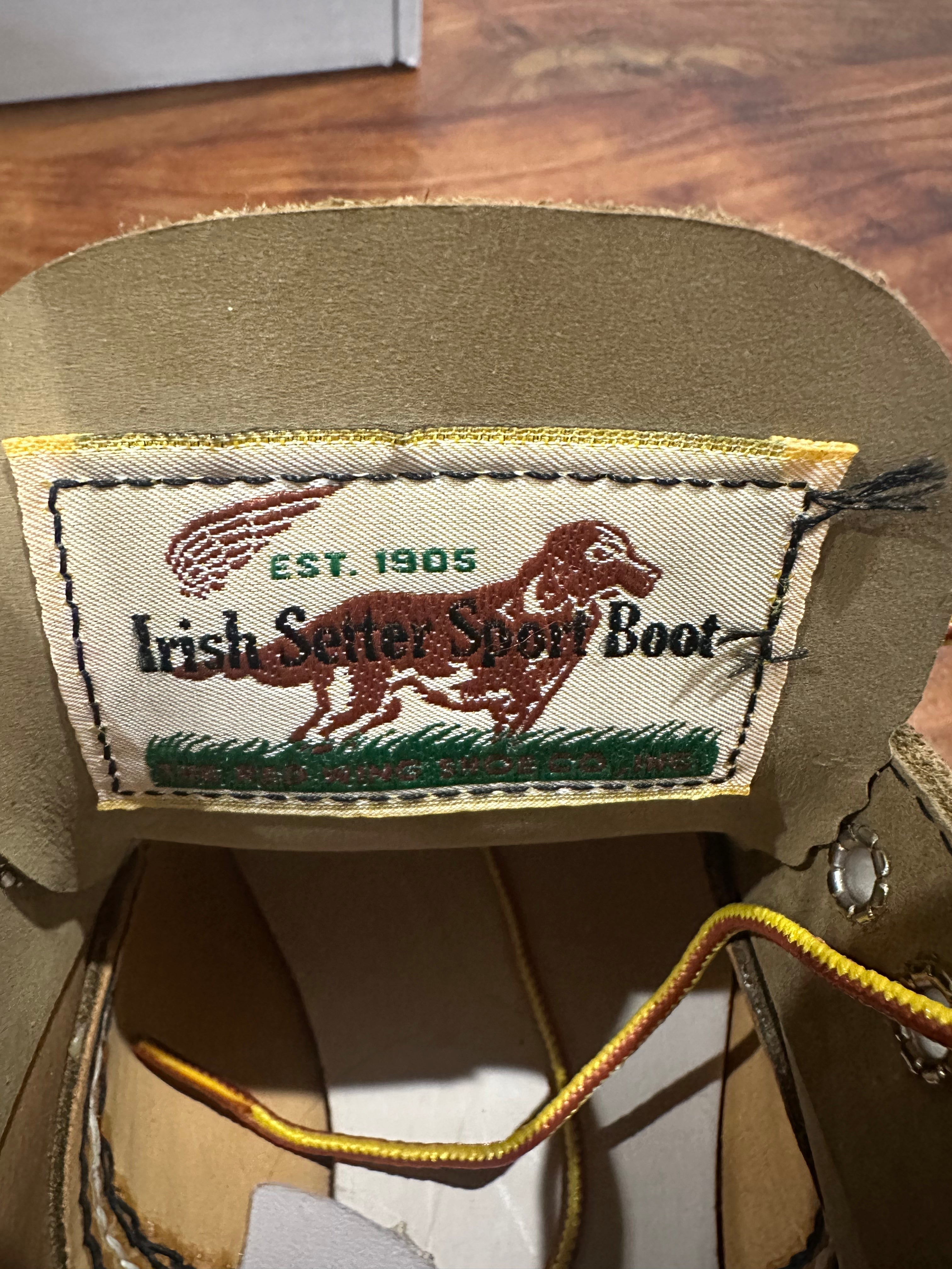 Red Wing (レッドウィング) 3113 Shop Moc Oxford (Engineered Garments Collab) ベージュ (Beige) / マルチカラー キャメル・マルチレザー (Camel Multi Leather) / ミュールスキナー / オリーブモハヴェ ビブラム・ミニラグソール (Vibram Mini-Lug) used boots - tag_1 view