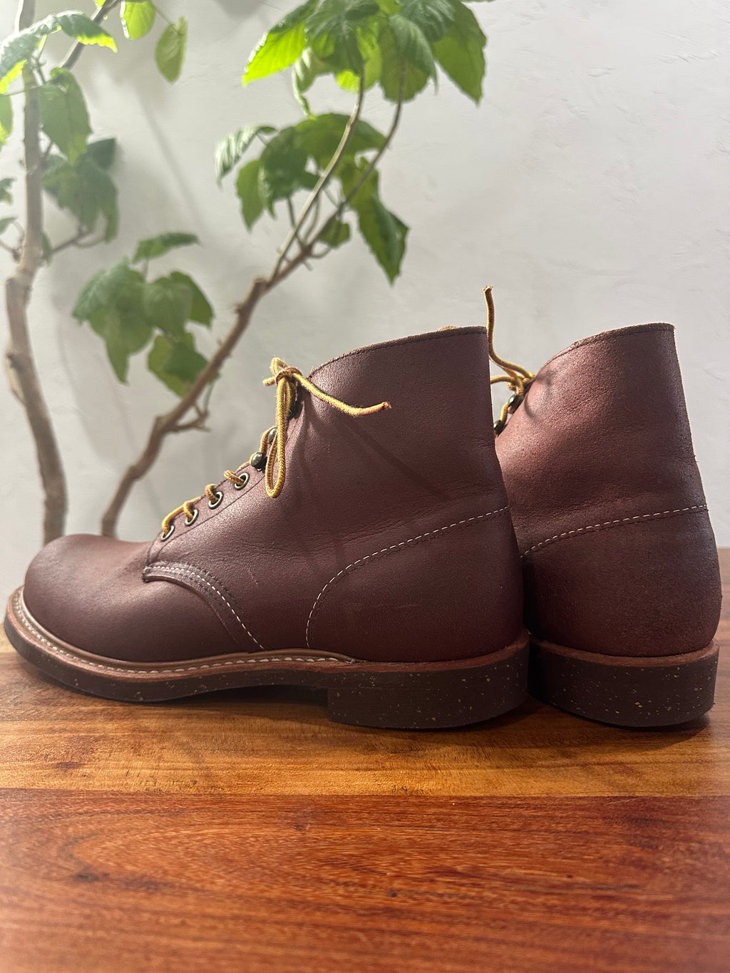 Red Wing (レッドウィング) 8016 Blacksmith (Bordeaux "Spitfire") ボルドー (Bordeaux) ボルドー・スピットファイヤー (Bordeaux "Spitfire") コルクソール (Cork Sole) used boots - back_1 view