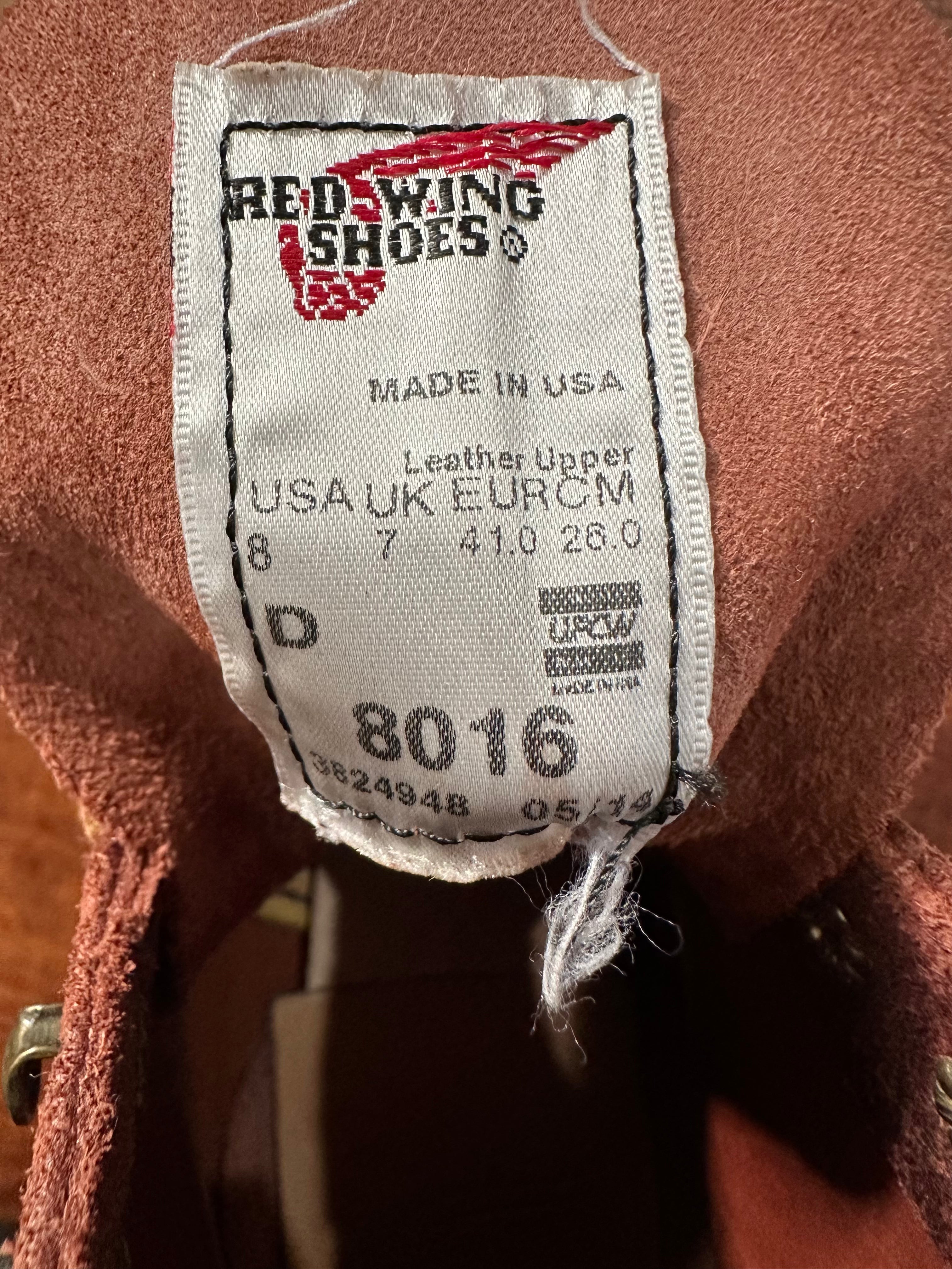Red Wing (レッドウィング) 8016 Blacksmith (Bordeaux "Spitfire") ボルドー (Bordeaux) ボルドー・スピットファイヤー (Bordeaux "Spitfire") コルクソール (Cork Sole) used boots - tag_1 view