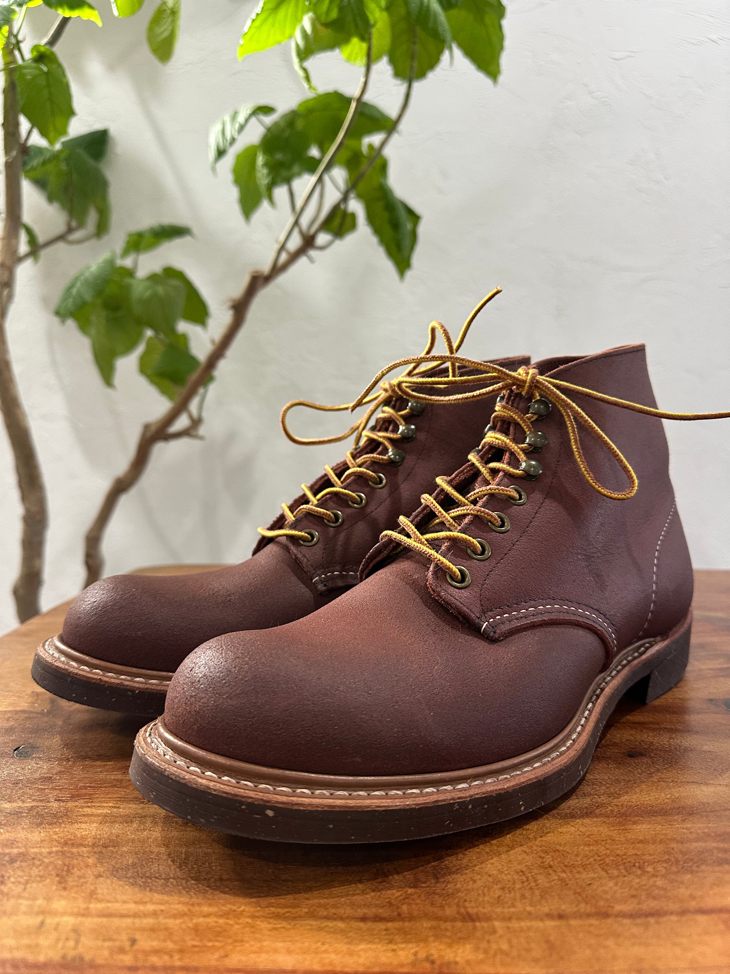 Red Wing (レッドウィング) 8016 Blacksmith (Bordeaux "Spitfire") ボルドー (Bordeaux) ボルドー・スピットファイヤー (Bordeaux "Spitfire") コルクソール (Cork Sole) used boots - toe_3 view