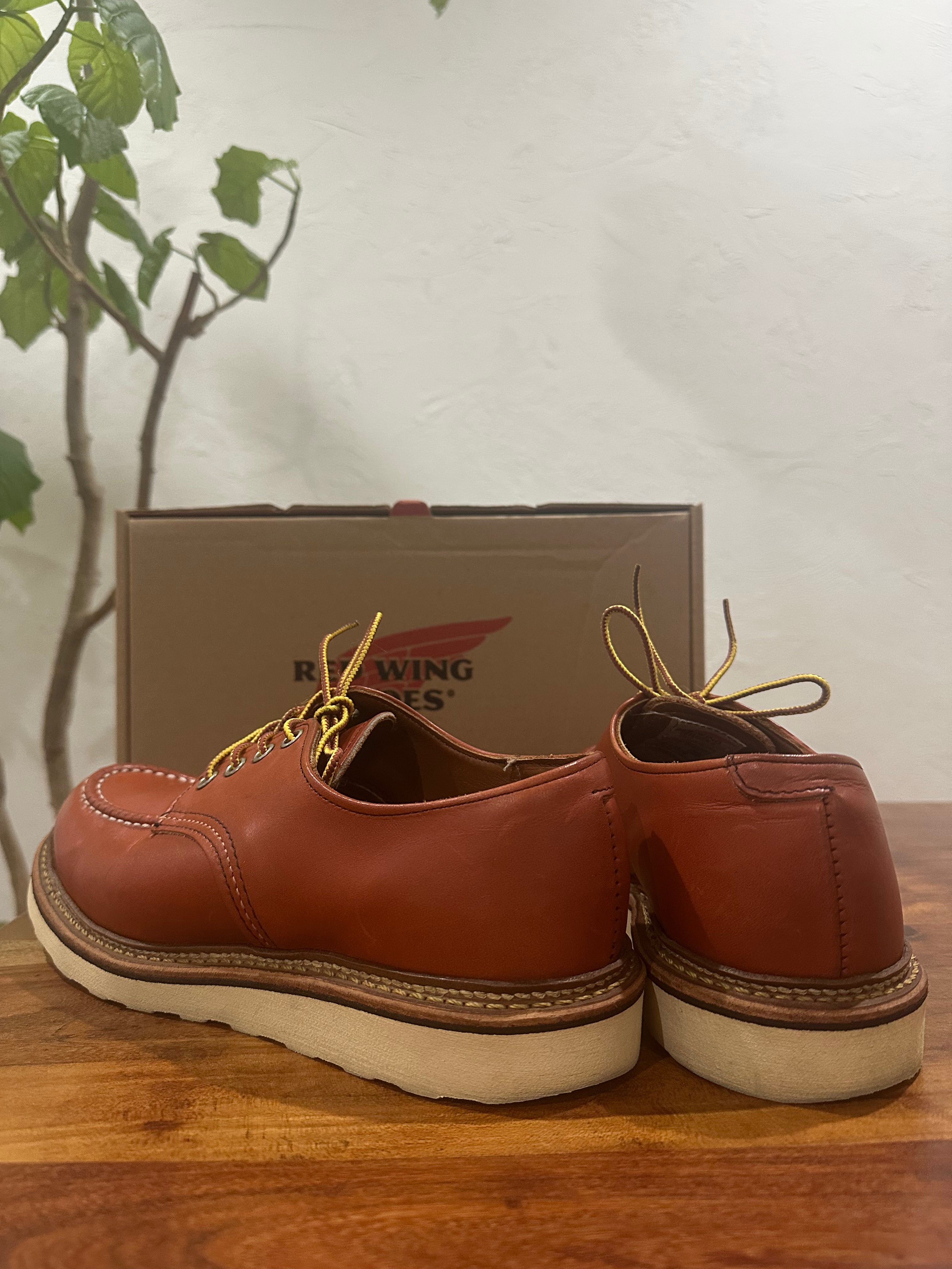 Red Wing (レッドウィング) 8103 Work Oxford Moc Toe オロラセット (Oro-Russet) オロラセット・ポーテージ (Oro-Russet Portage) トラクショントレッド・ソール (Traction Tred Sole) used boots - back_1 view