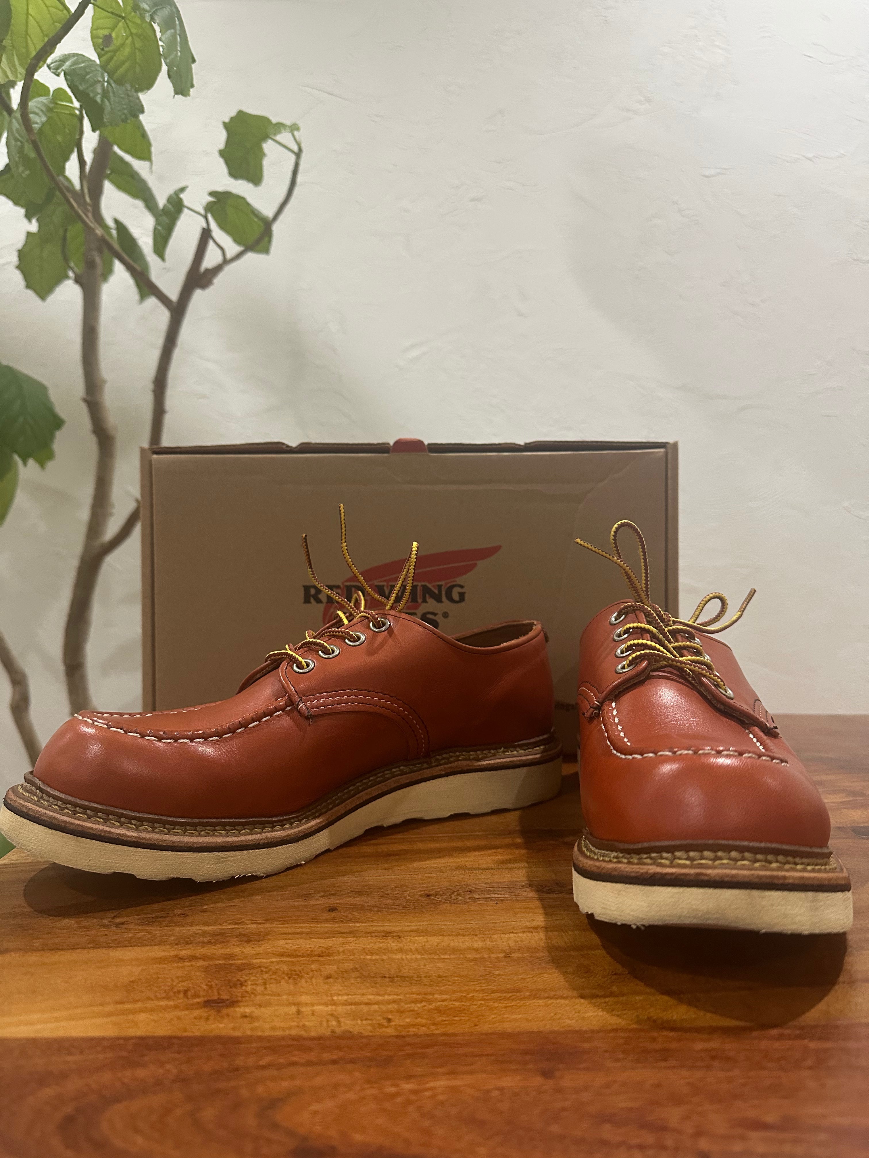 Red Wing (レッドウィング) 8103 Work Oxford Moc Toe オロラセット (Oro-Russet) オロラセット・ポーテージ (Oro-Russet Portage) トラクショントレッド・ソール (Traction Tred Sole) used boots - fr_2 view