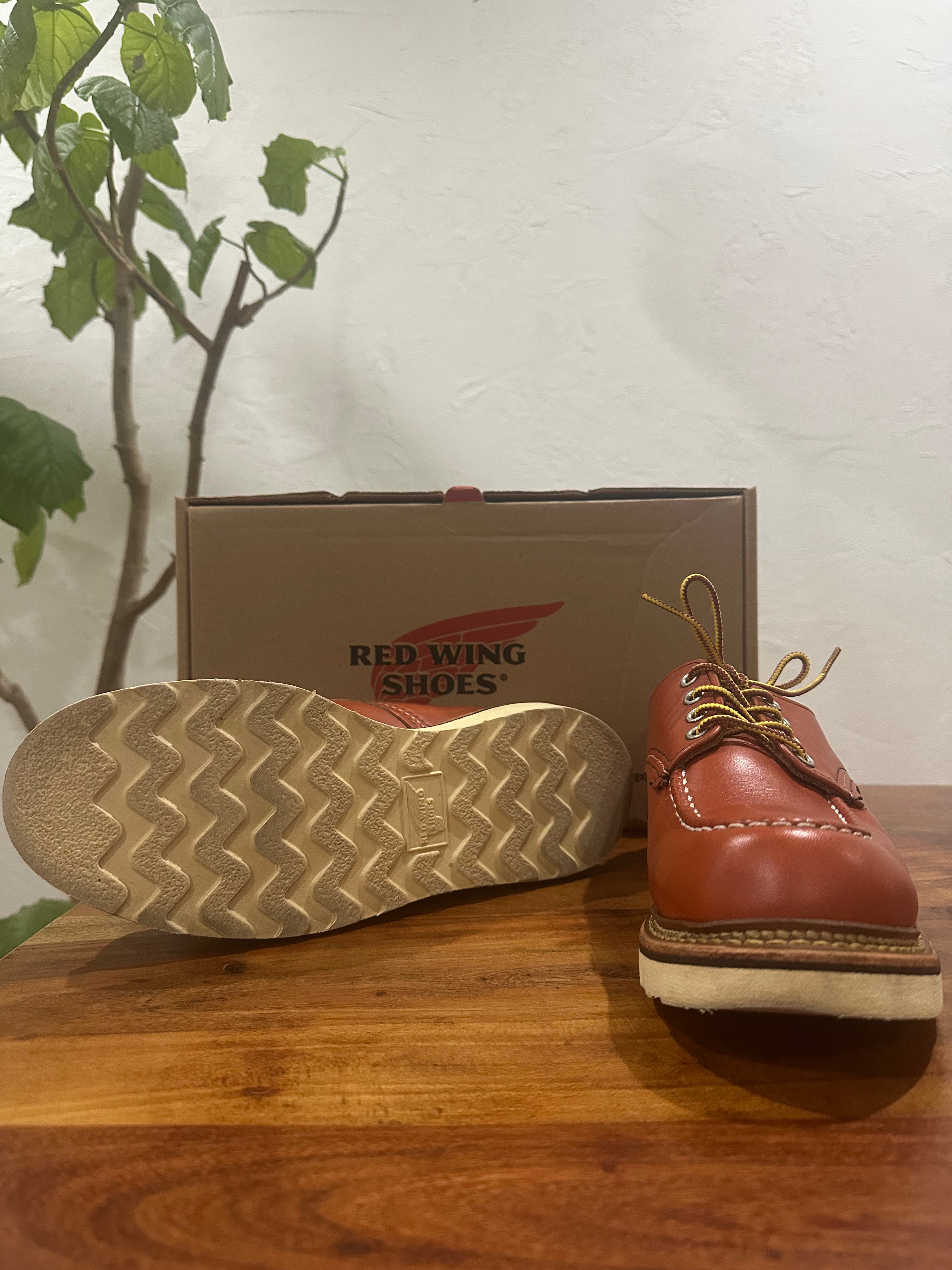Red Wing (レッドウィング) 8103 Work Oxford Moc Toe オロラセット (Oro-Russet) オロラセット・ポーテージ (Oro-Russet Portage) トラクショントレッド・ソール (Traction Tred Sole) used boots - fr_3 view