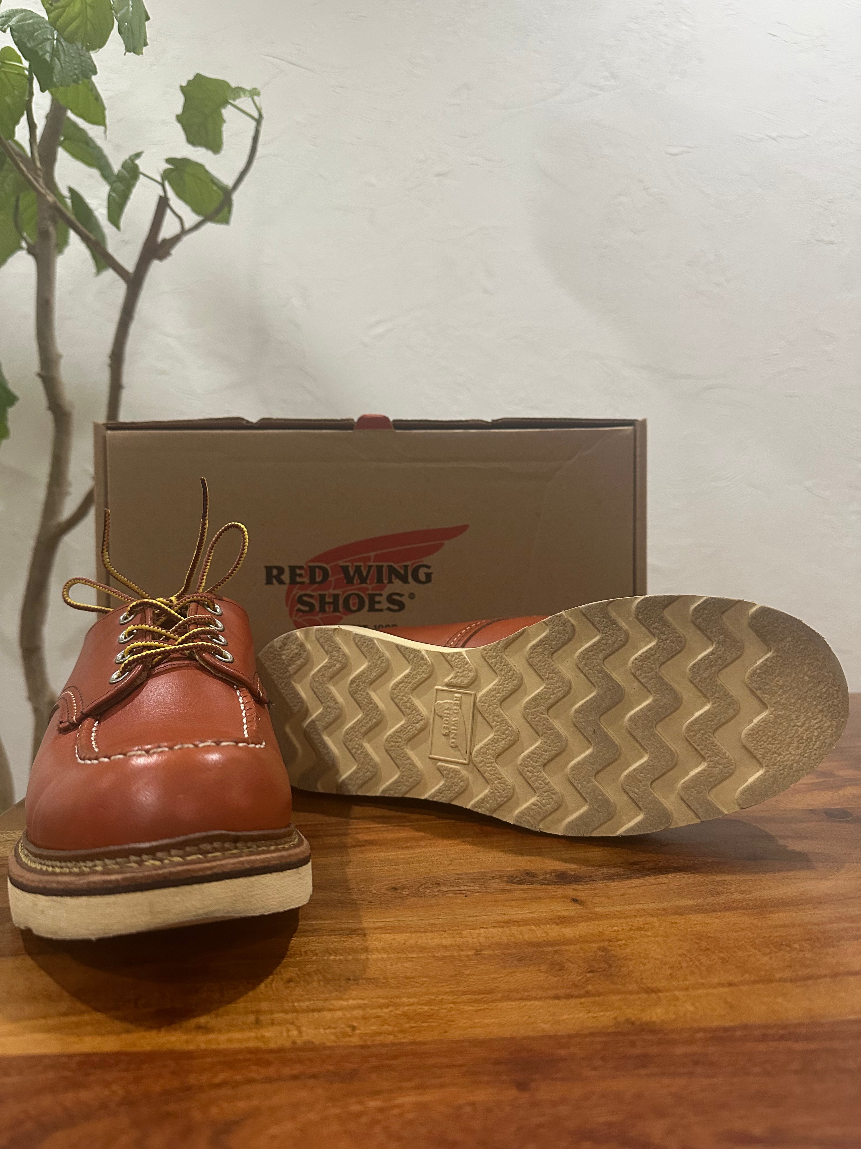 Red Wing (レッドウィング) 8103 Work Oxford Moc Toe オロラセット (Oro-Russet) オロラセット・ポーテージ (Oro-Russet Portage) トラクショントレッド・ソール (Traction Tred Sole) used boots - fr_4 view