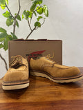 Red Wing (レッドウィング) 8105 Work Oxford (Moc Toe) ベージュ (Beige) メイズ・アビレーン・ラフアウト (Maize Abilene Roughout) トラクショントレッドソール (Traction Tred Sole) used boots - fr_1 view