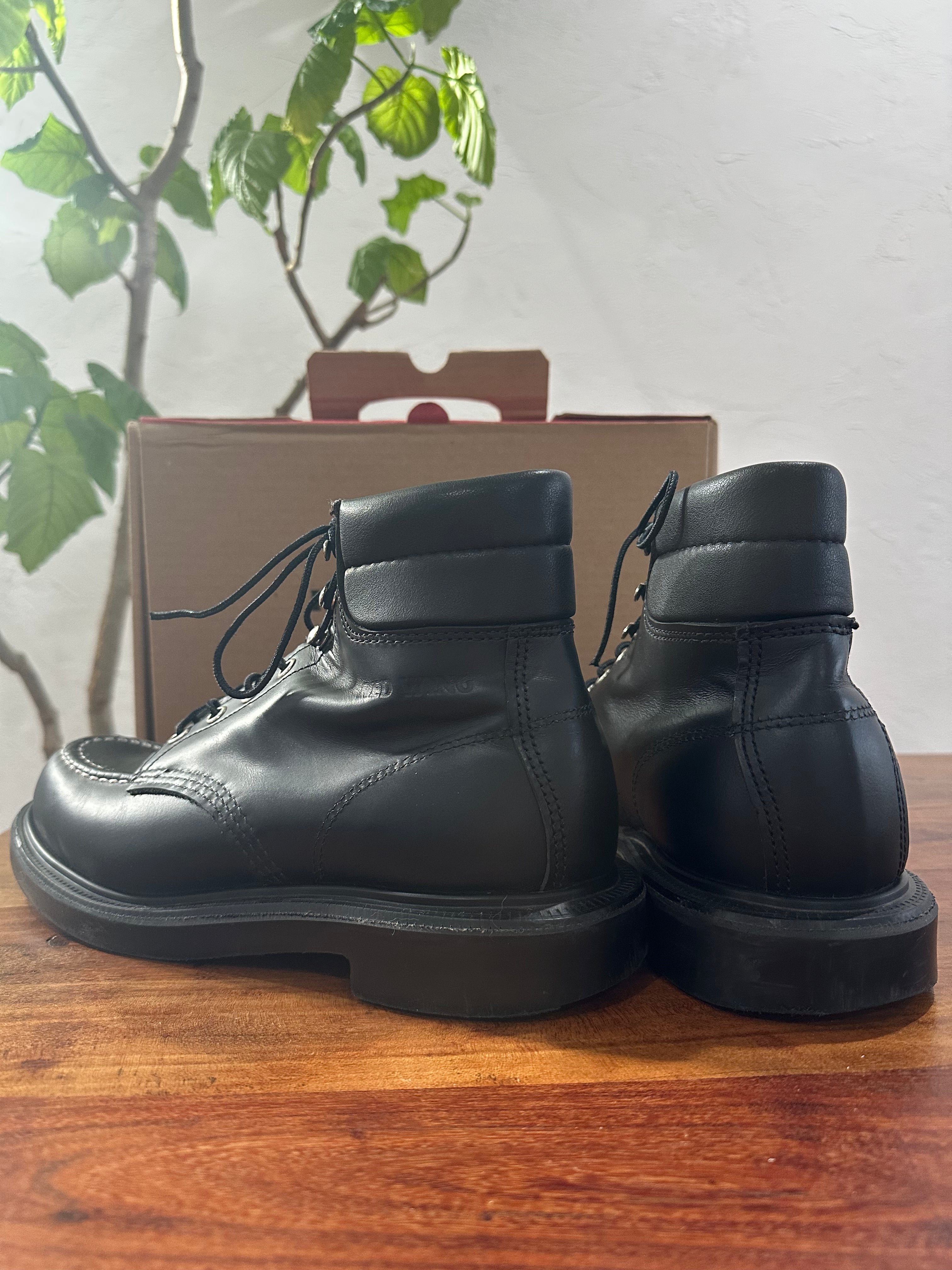 Red Wing (レッドウィング) 8133 SuperSole 6-inch Moc ブラック (Black) ブラック・クローム (Black "Chrome") スーパーソール (SuperSole) used boots - back_1 view