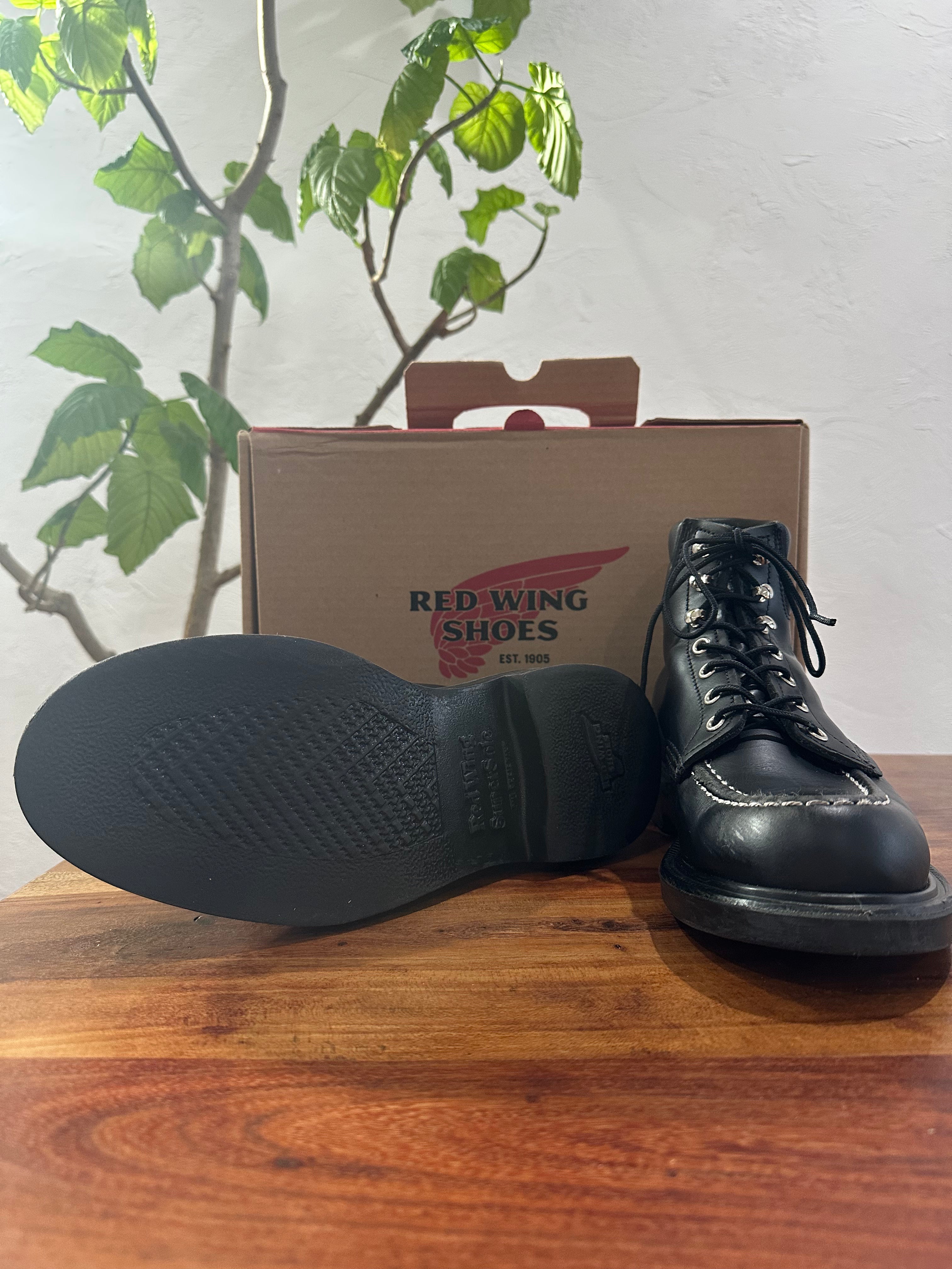 Red Wing (レッドウィング) 8133 SuperSole 6-inch Moc ブラック (Black) ブラック・クローム (Black "Chrome") スーパーソール (SuperSole) used boots - fr_3 view