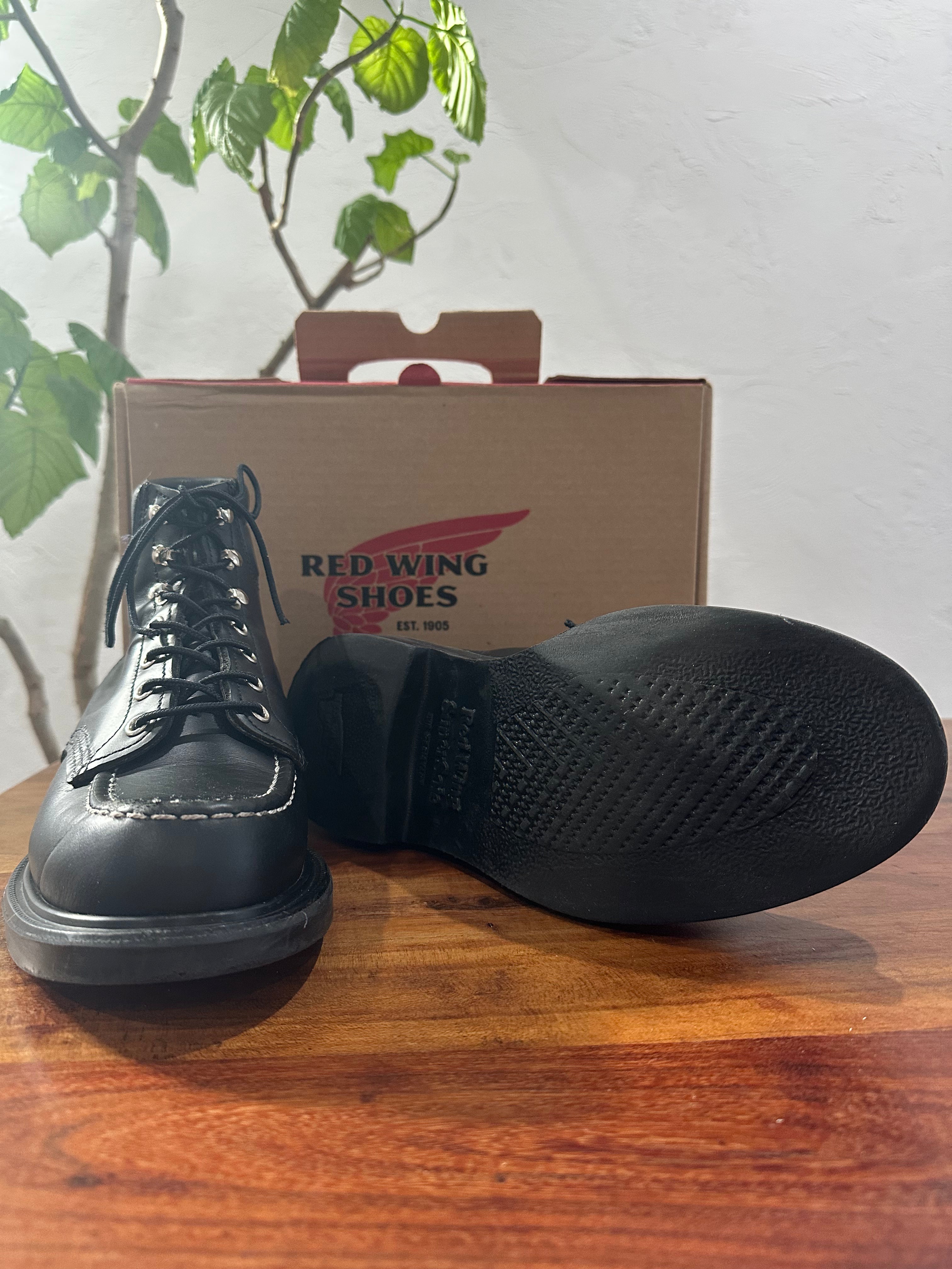 Red Wing (レッドウィング) 8133 SuperSole 6-inch Moc ブラック (Black) ブラック・クローム (Black "Chrome") スーパーソール (SuperSole) used boots - fr_4 view