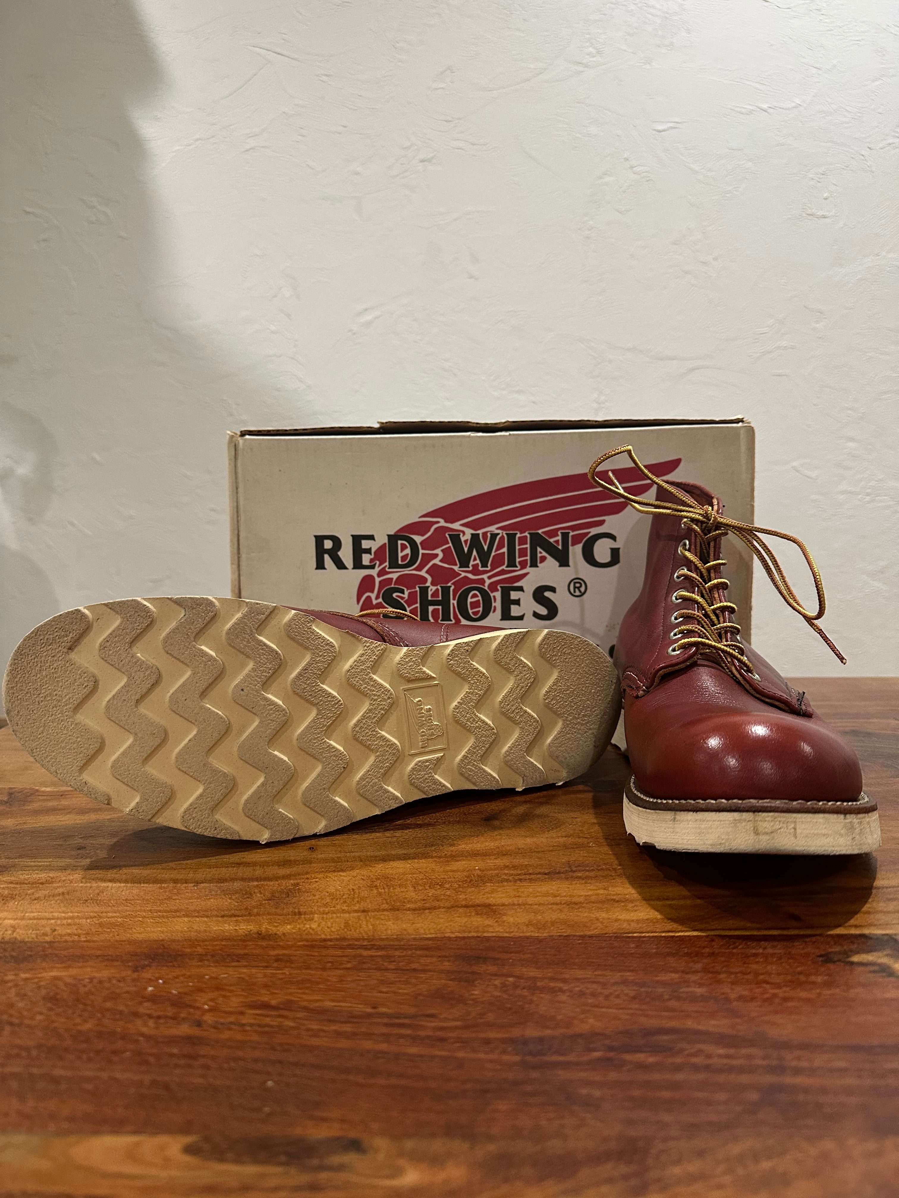 Red Wing (レッドウィング) 8166 Classic Work 6-Inch Round Toe オロラセット (Oro-Russet) オロラセット・ポーテージ (Oro-Russet Portage) トラクショントレッド・ソール (Traction Tred Sole) used boots - fr_3 view
