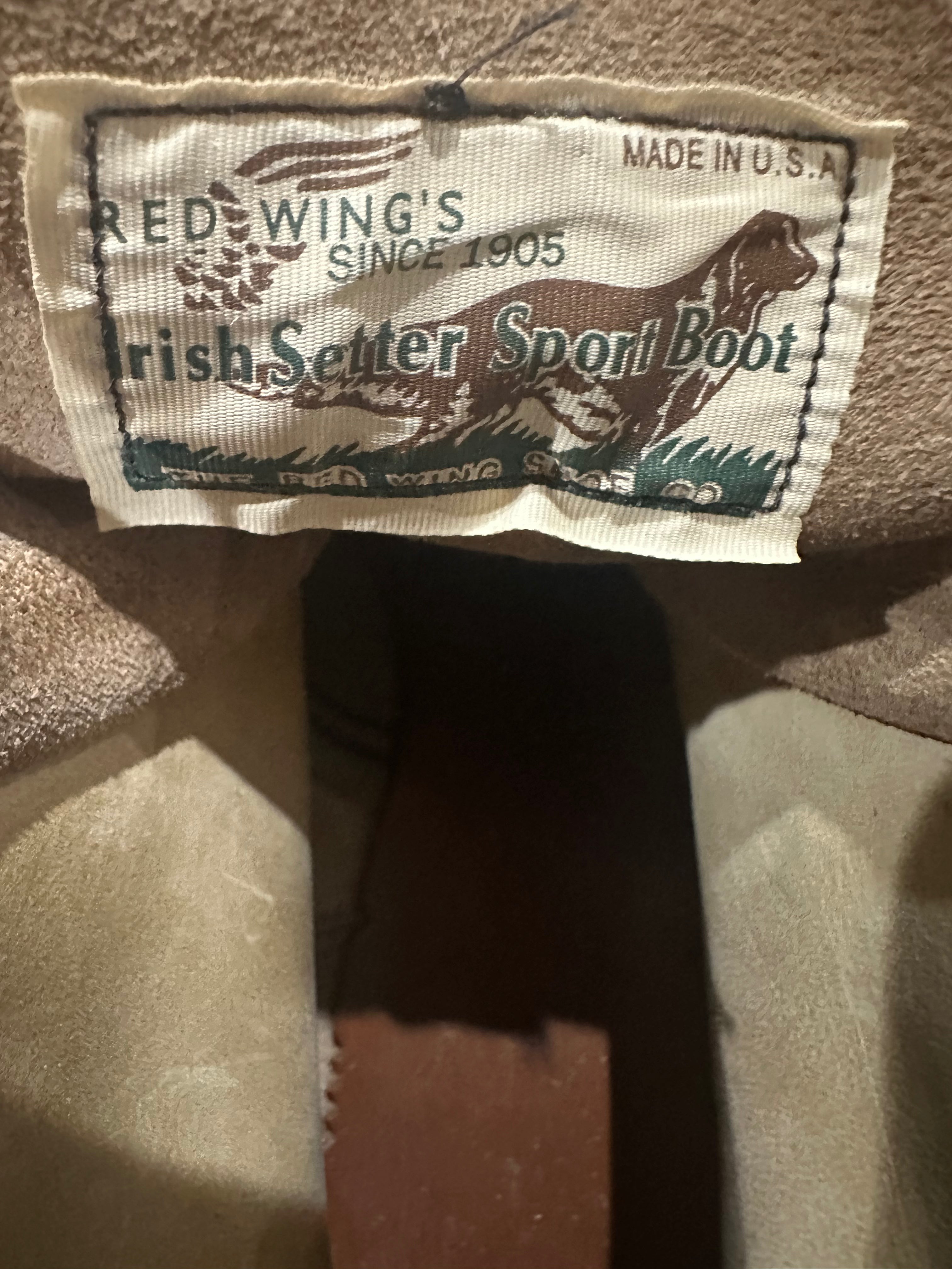Red Wing (レッドウィング) 8173 Classic Work 6-Inch Moc Toe ホーソーン (Hawthorne) ホーソーン・アビリーン・ラフアウト (Hawthorne Abilene Roughout) トラクショントレッド・ソール (Traction Tred Sole) used boots - tag_2 view