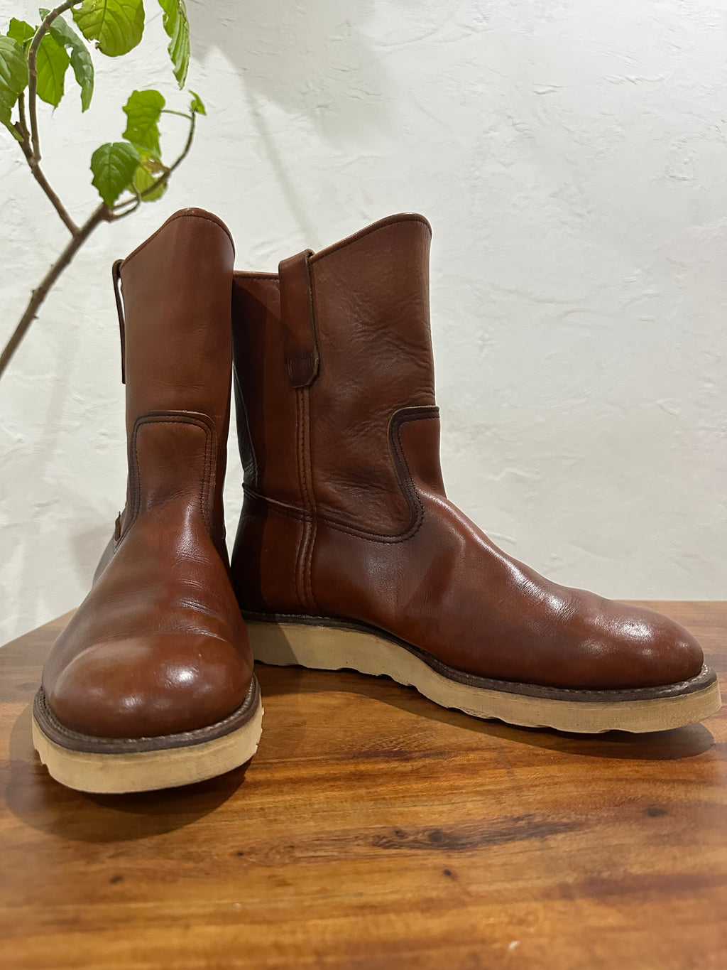 Red Wing (レッドウィング) 866 9-inch Pecos オロラセット (Oro-Russet) オロラセット (Oro-Russet) トラクショントレッド・ソール (Traction Tred Sole) used boots - fr_1 view