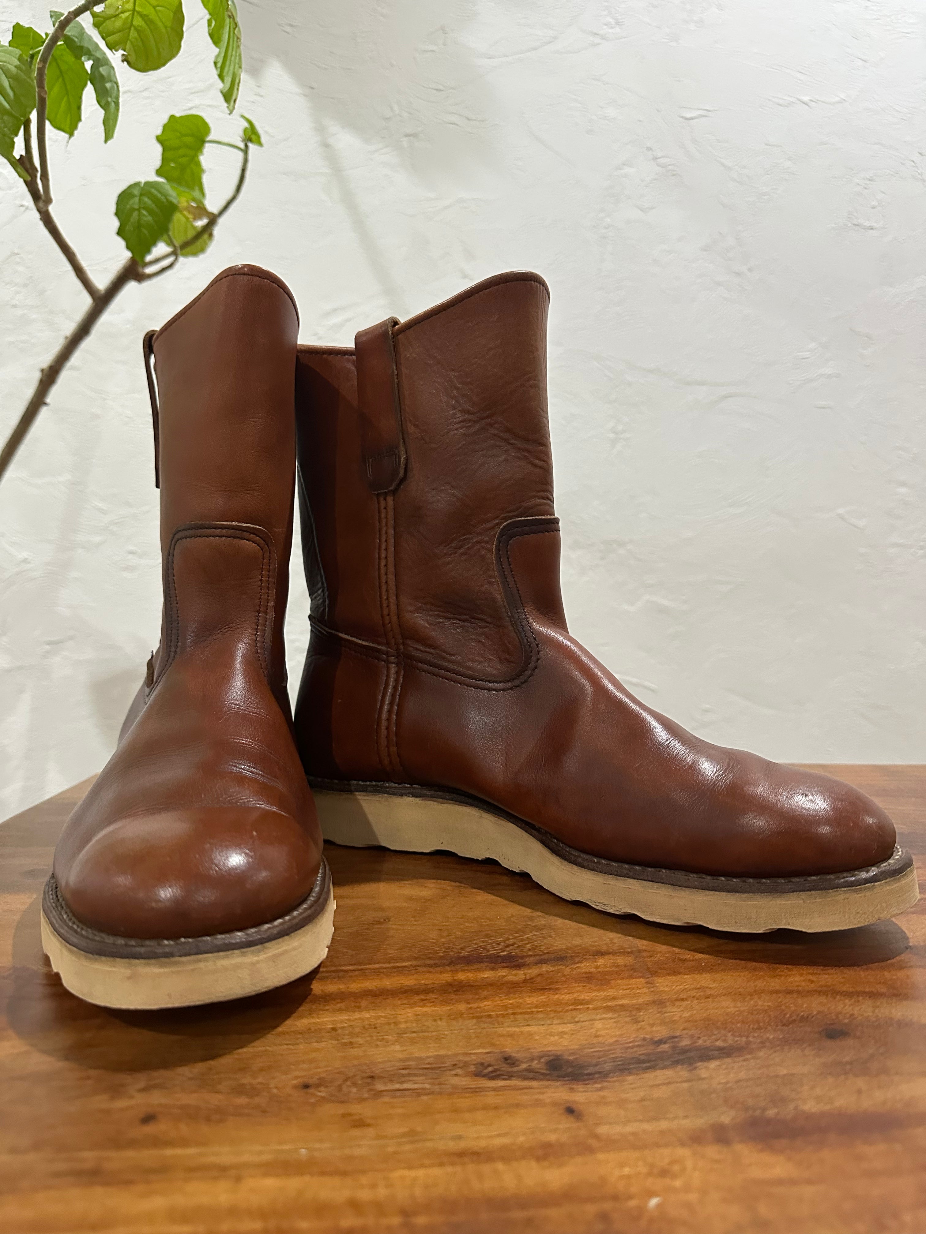Red Wing (レッドウィング) 866 9-inch Pecos オロラセット (Oro-Russet) オロラセット (Oro-Russet) トラクショントレッド・ソール (Traction Tred Sole) used boots - fr_1 view