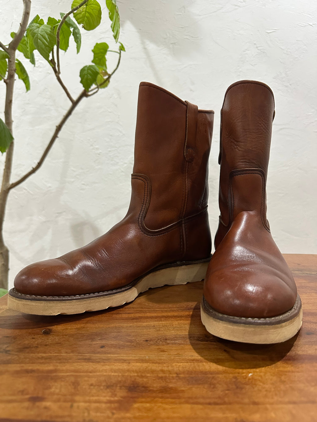 Red Wing (レッドウィング) 866 9-inch Pecos オロラセット (Oro-Russet) オロラセット (Oro-Russet) トラクショントレッド・ソール (Traction Tred Sole) used boots - fr_2 view
