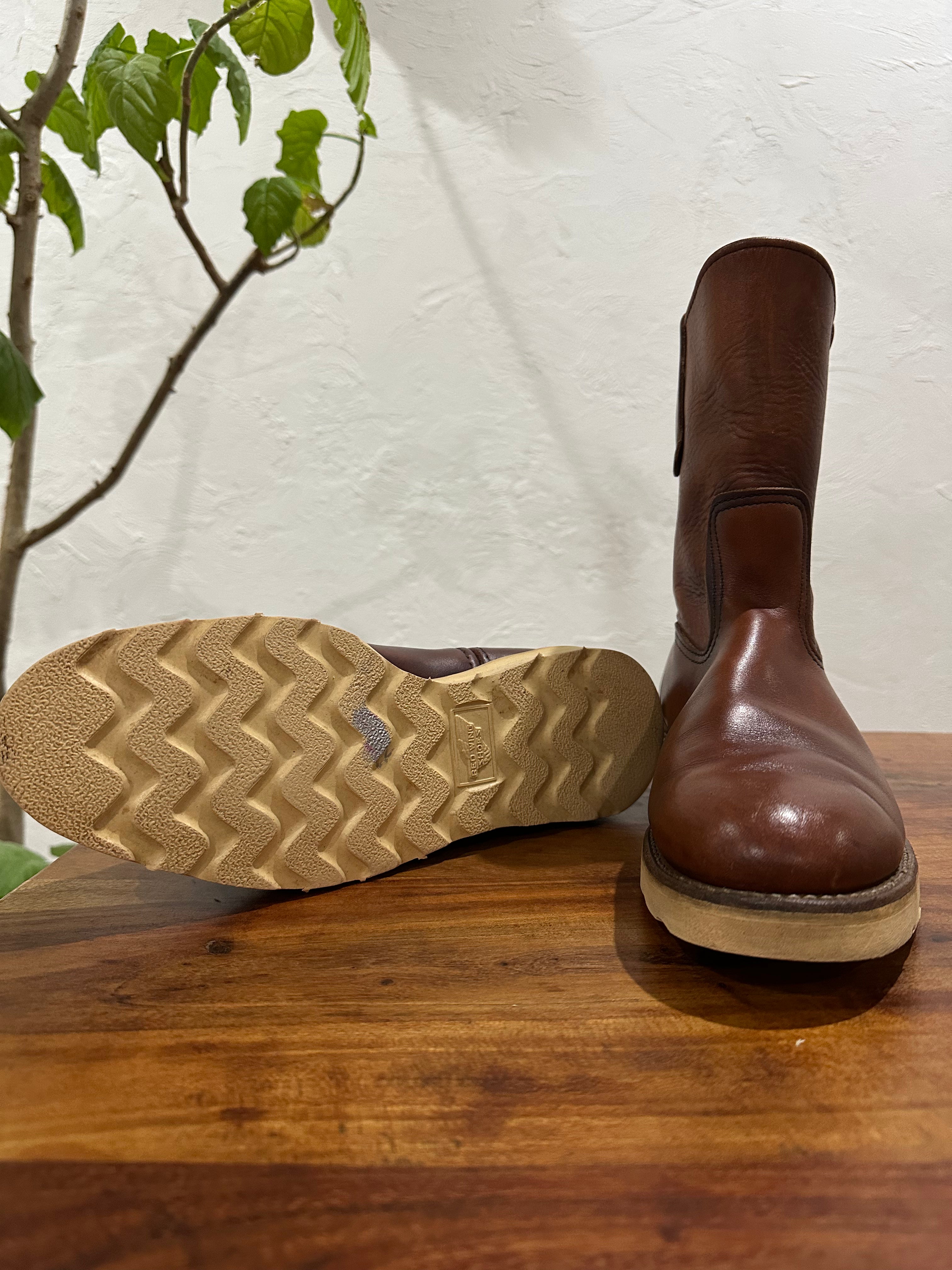 Red Wing (レッドウィング) 866 9-inch Pecos オロラセット (Oro-Russet) オロラセット (Oro-Russet) トラクショントレッド・ソール (Traction Tred Sole) used boots - fr_3 view