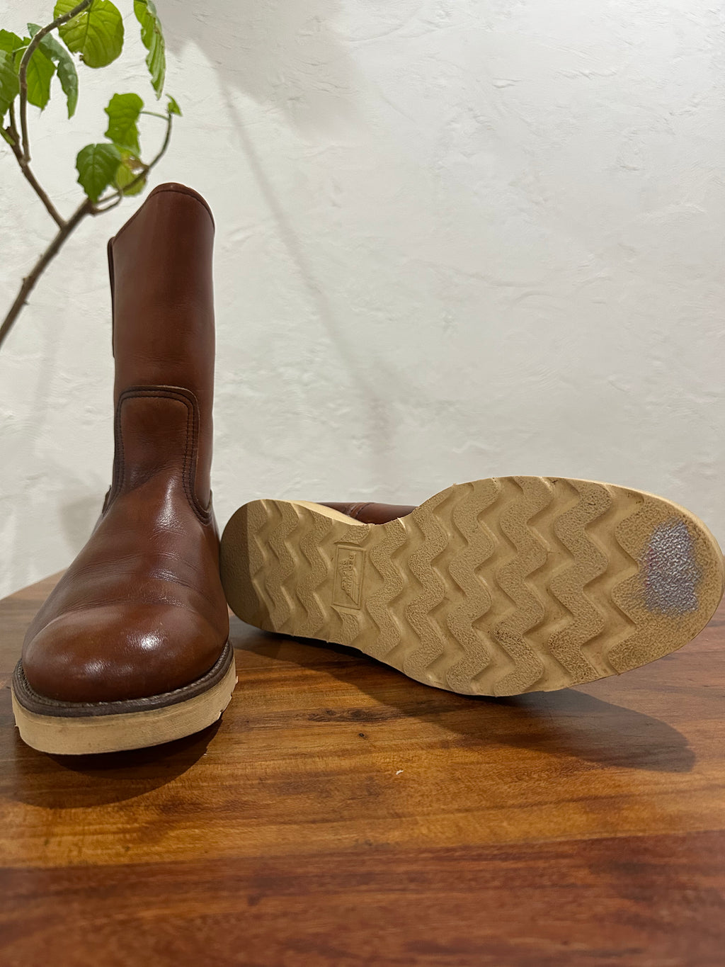 Red Wing (レッドウィング) 866 9-inch Pecos オロラセット (Oro-Russet) オロラセット (Oro-Russet) トラクショントレッド・ソール (Traction Tred Sole) used boots - fr_4 view