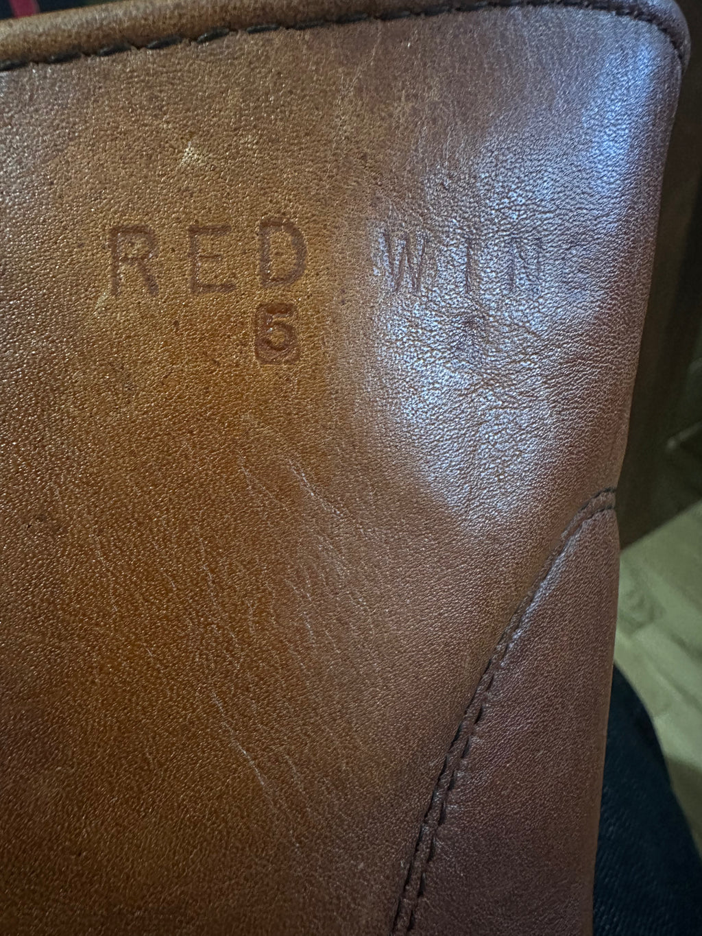 Red Wing (レッドウィング) 866 9-inch Pecos オロラセット (Oro-Russet) オロラセット (Oro-Russet) トラクショントレッド・ソール (Traction Tred Sole) used boots - tag_2 view