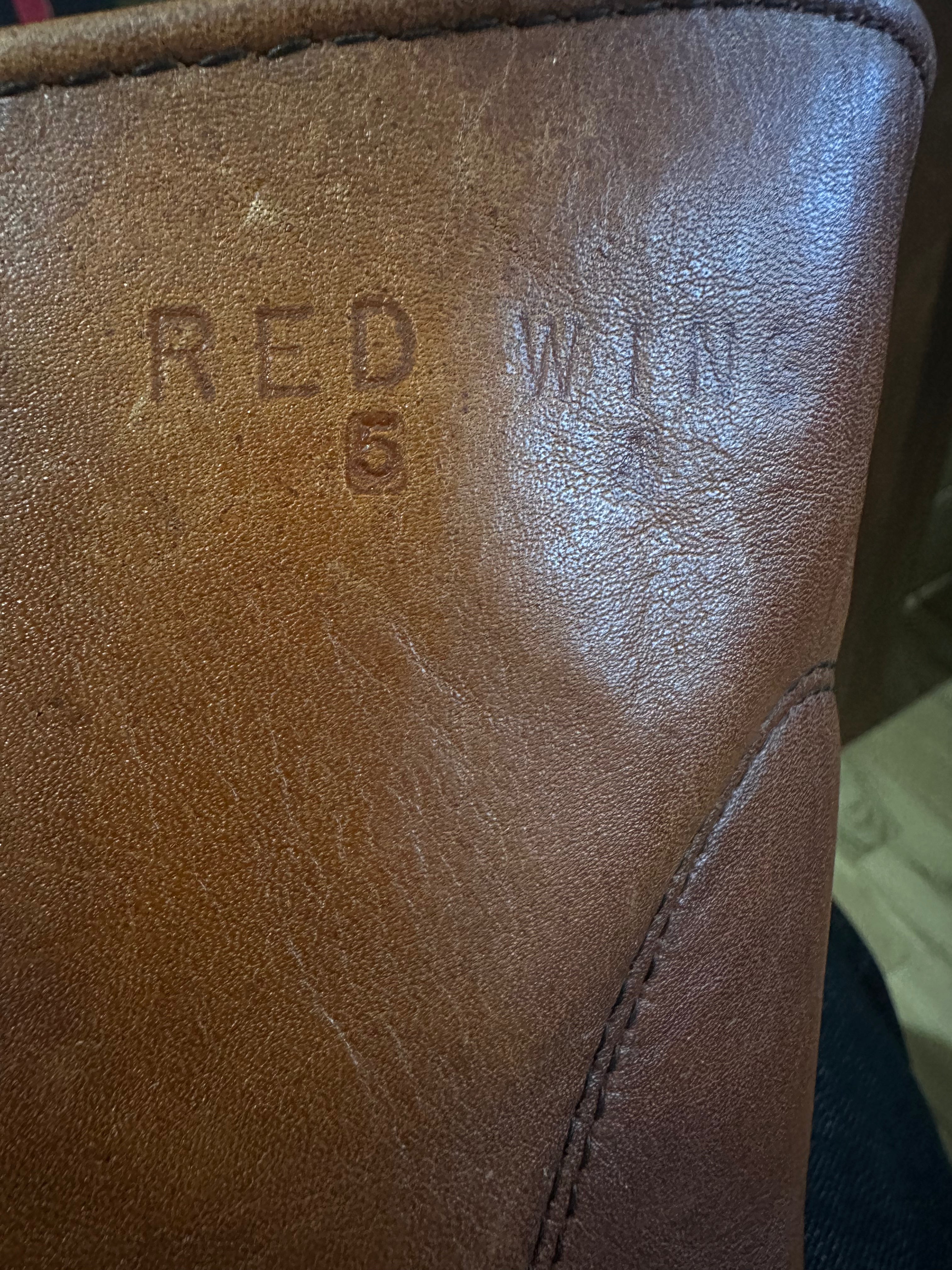 Red Wing (レッドウィング) 866 9-inch Pecos オロラセット (Oro-Russet) オロラセット (Oro-Russet) トラクショントレッド・ソール (Traction Tred Sole) used boots - tag_2 view