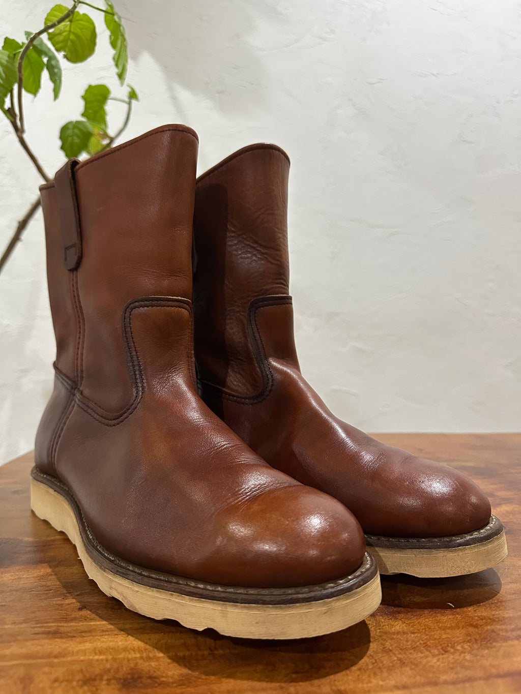 Red Wing (レッドウィング) 866 9-inch Pecos オロラセット (Oro-Russet) オロラセット (Oro-Russet) トラクショントレッド・ソール (Traction Tred Sole) used boots - toe_2 view