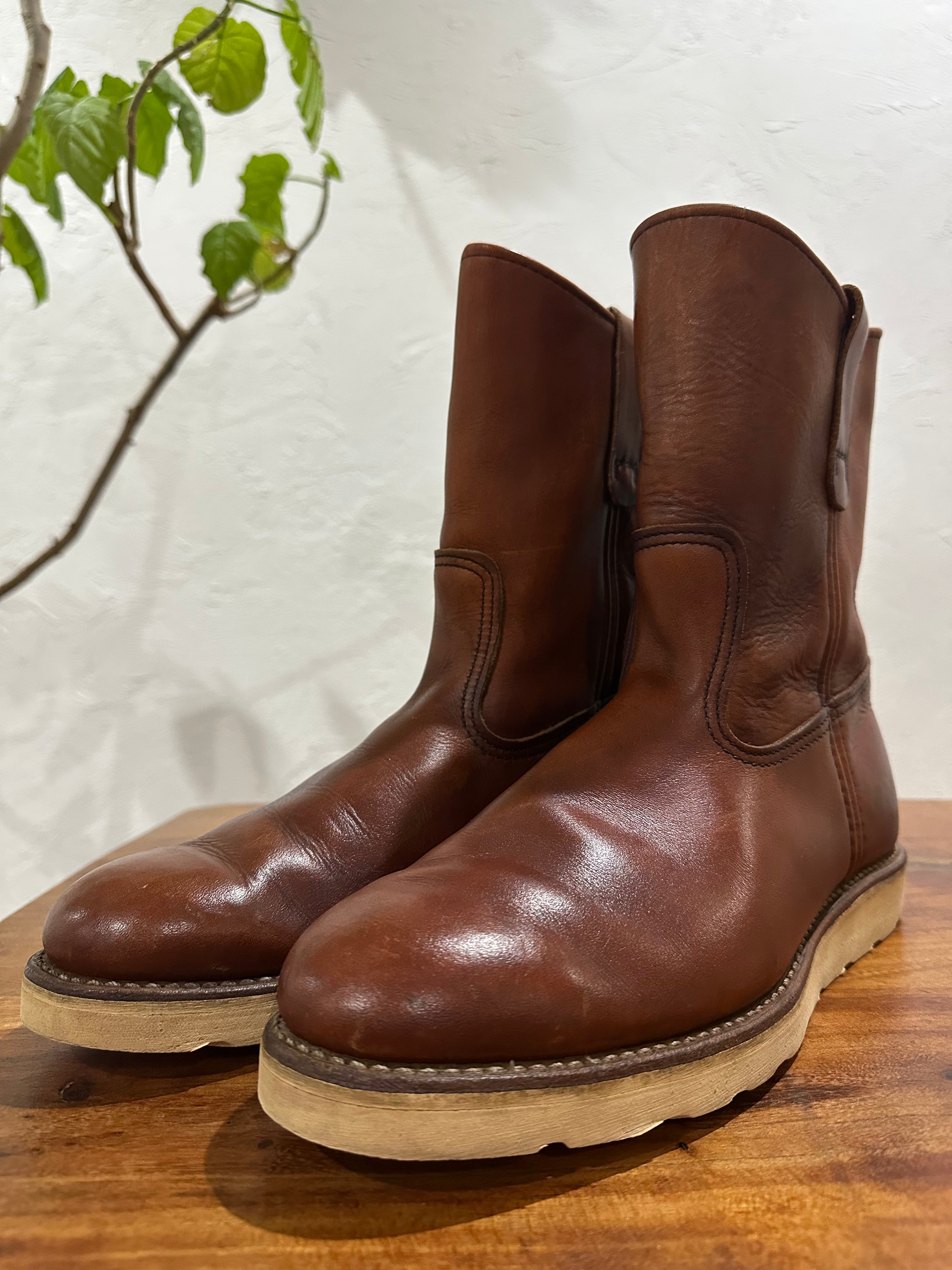 Red Wing (レッドウィング) 866 9-inch Pecos オロラセット (Oro-Russet) オロラセット (Oro-Russet) トラクショントレッド・ソール (Traction Tred Sole) used boots - toe_3 view