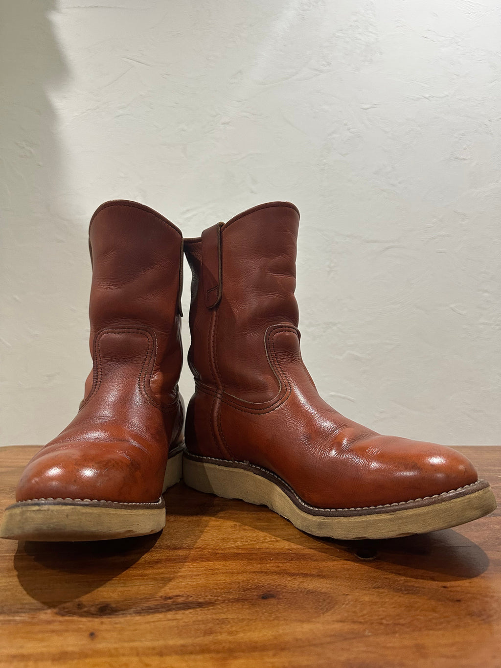 Red Wing (レッドウィング) 866 9-inch Pecos オロラセット (Oro-Russet) オロラセット (Oro-Russet) トラクショントレッド・ソール (Traction Tred Sole) used boots - fr_1 view
