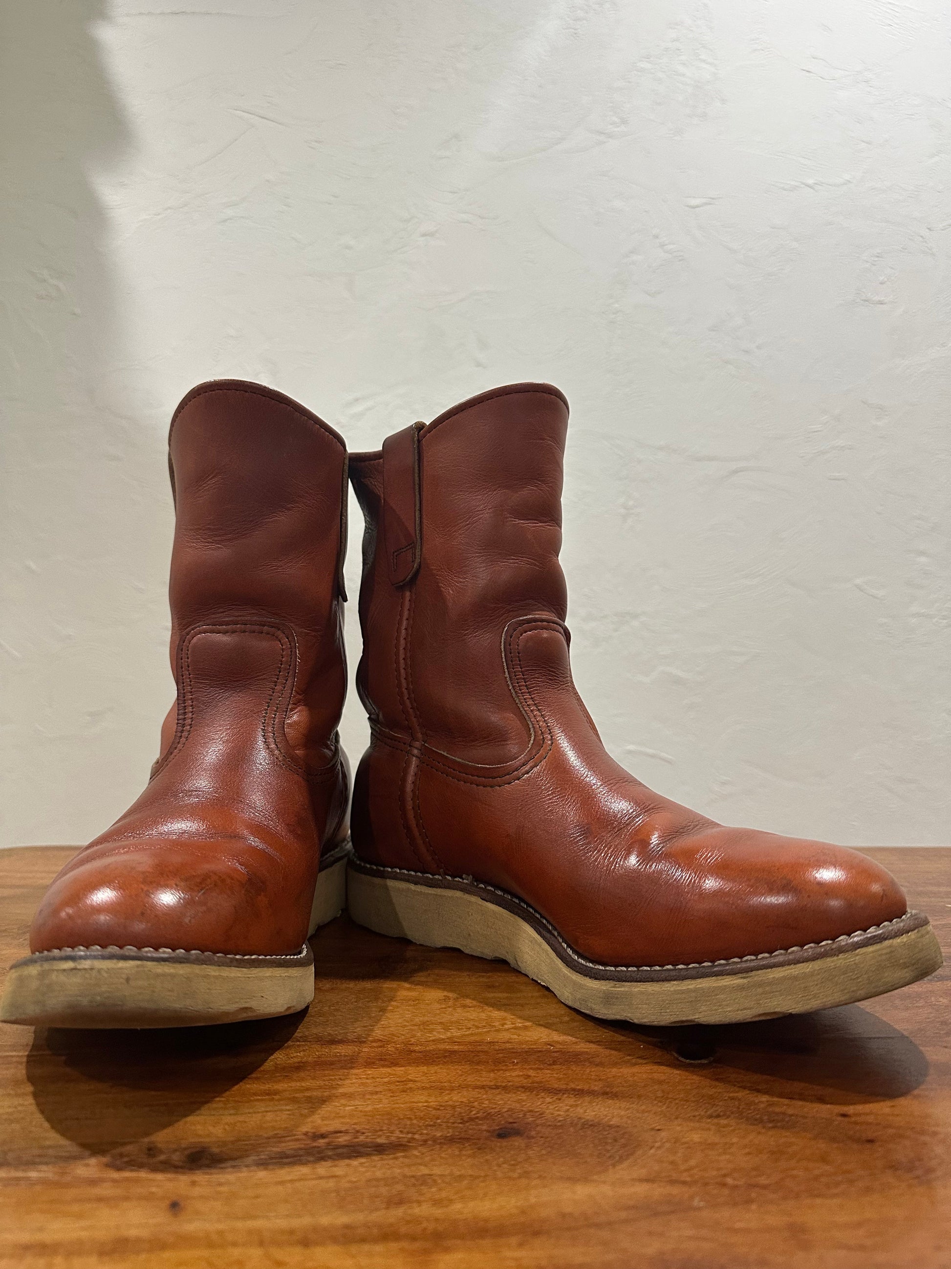 Red Wing (レッドウィング) 866 9-inch Pecos オロラセット (Oro-Russet) オロラセット (Oro-Russet) トラクショントレッド・ソール (Traction Tred Sole) used boots - fr_1 view