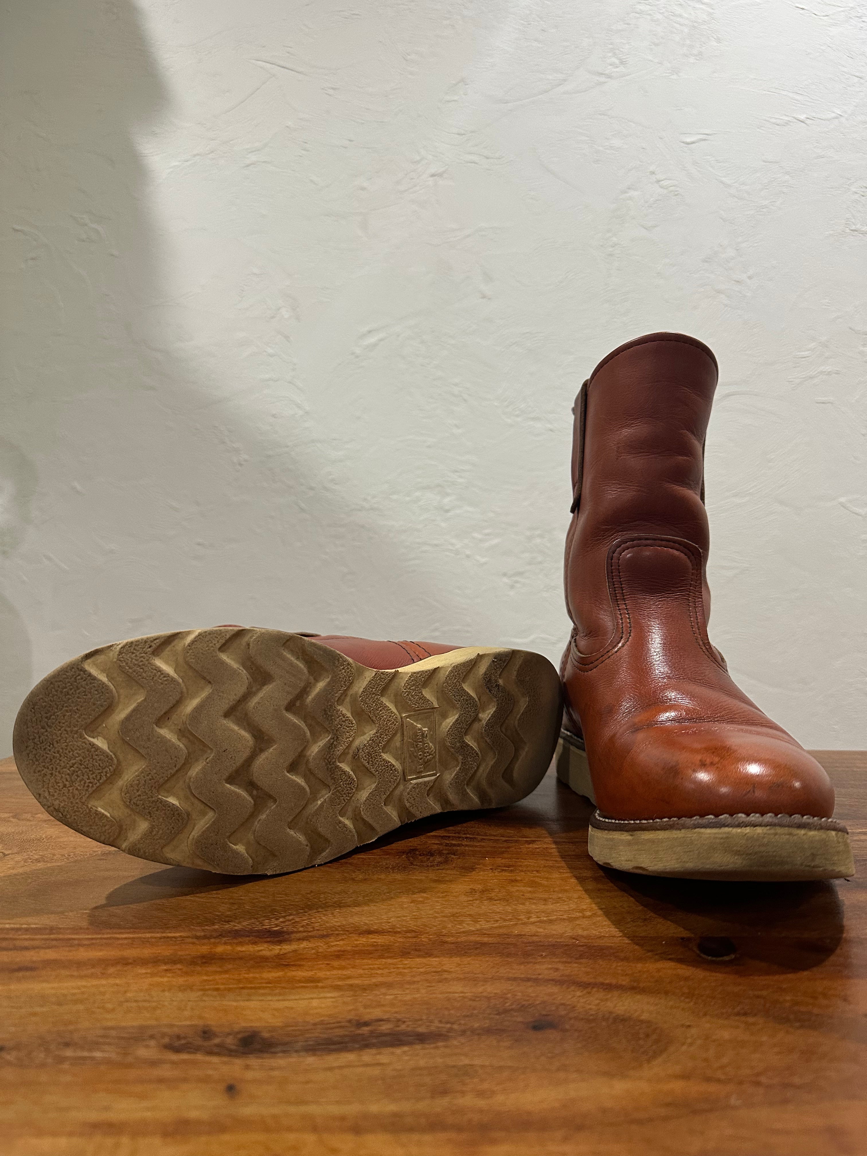 Red Wing (レッドウィング) 866 9-inch Pecos オロラセット (Oro-Russet) オロラセット (Oro-Russet) トラクショントレッド・ソール (Traction Tred Sole) used boots - fr_3 view