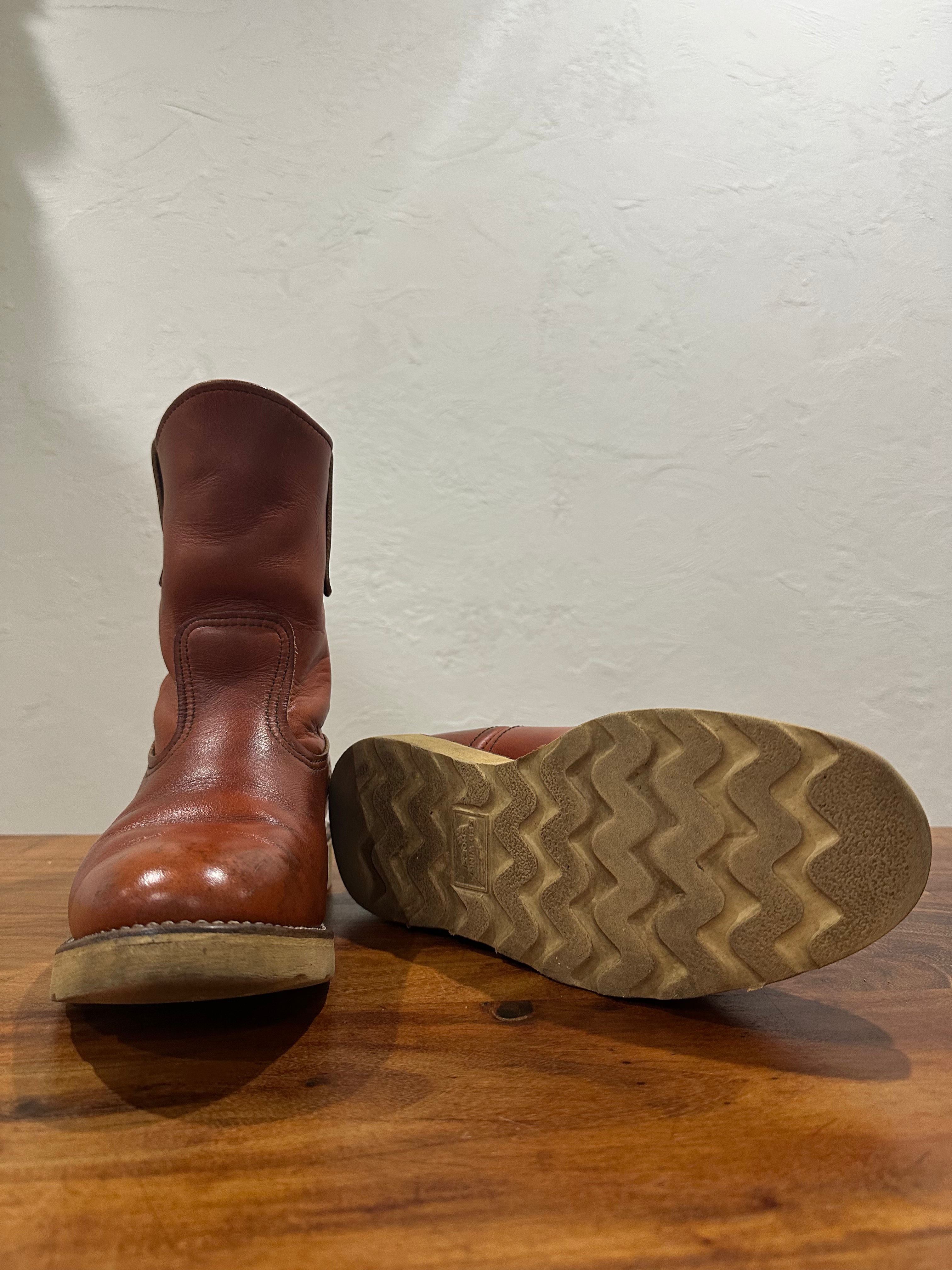 Red Wing (レッドウィング) 866 9-inch Pecos オロラセット (Oro-Russet) オロラセット (Oro-Russet) トラクショントレッド・ソール (Traction Tred Sole) used boots - fr_4 view
