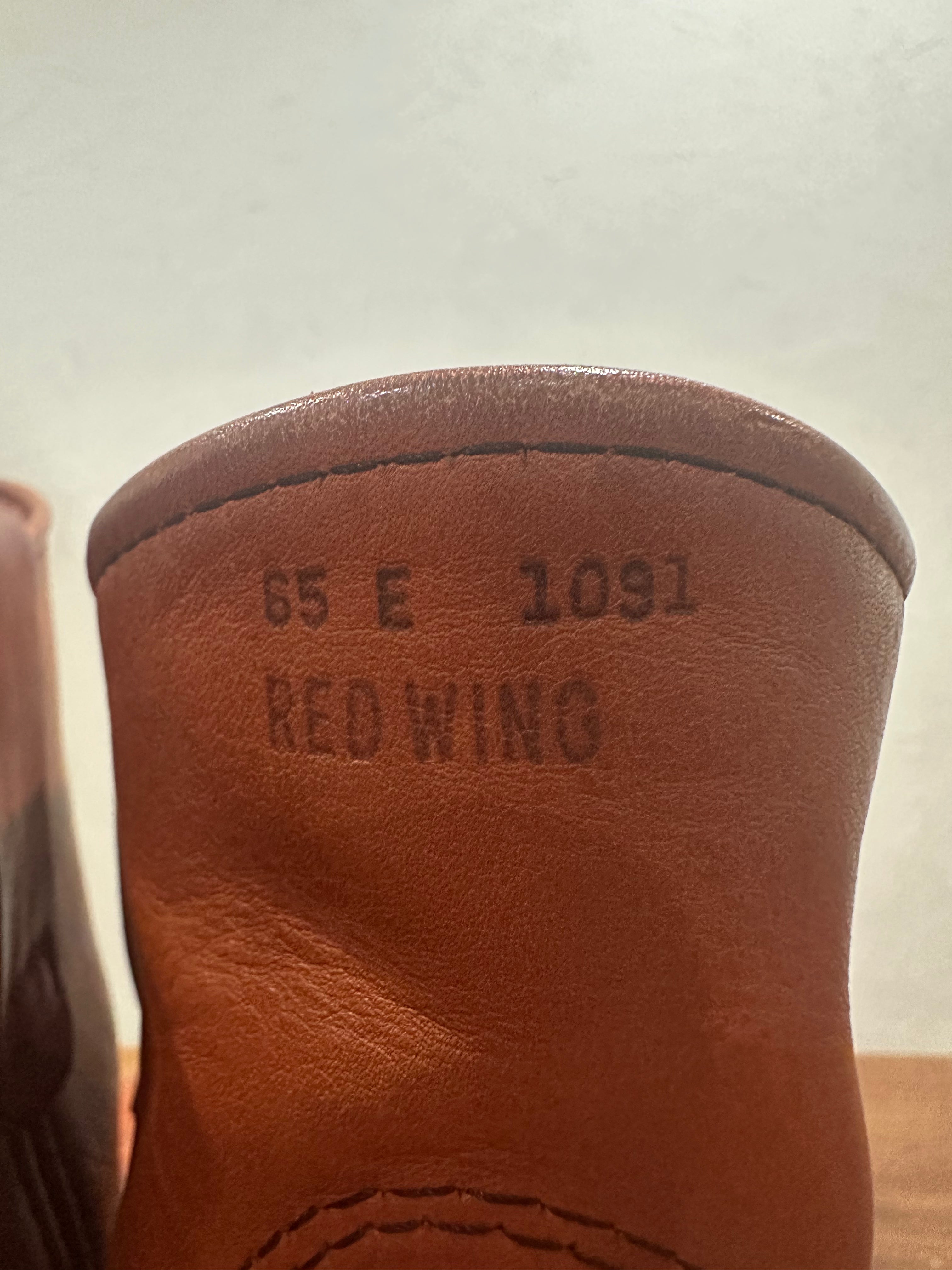 Red Wing (レッドウィング) 866 9-inch Pecos オロラセット (Oro-Russet) オロラセット (Oro-Russet) トラクショントレッド・ソール (Traction Tred Sole) used boots - tag_1 view