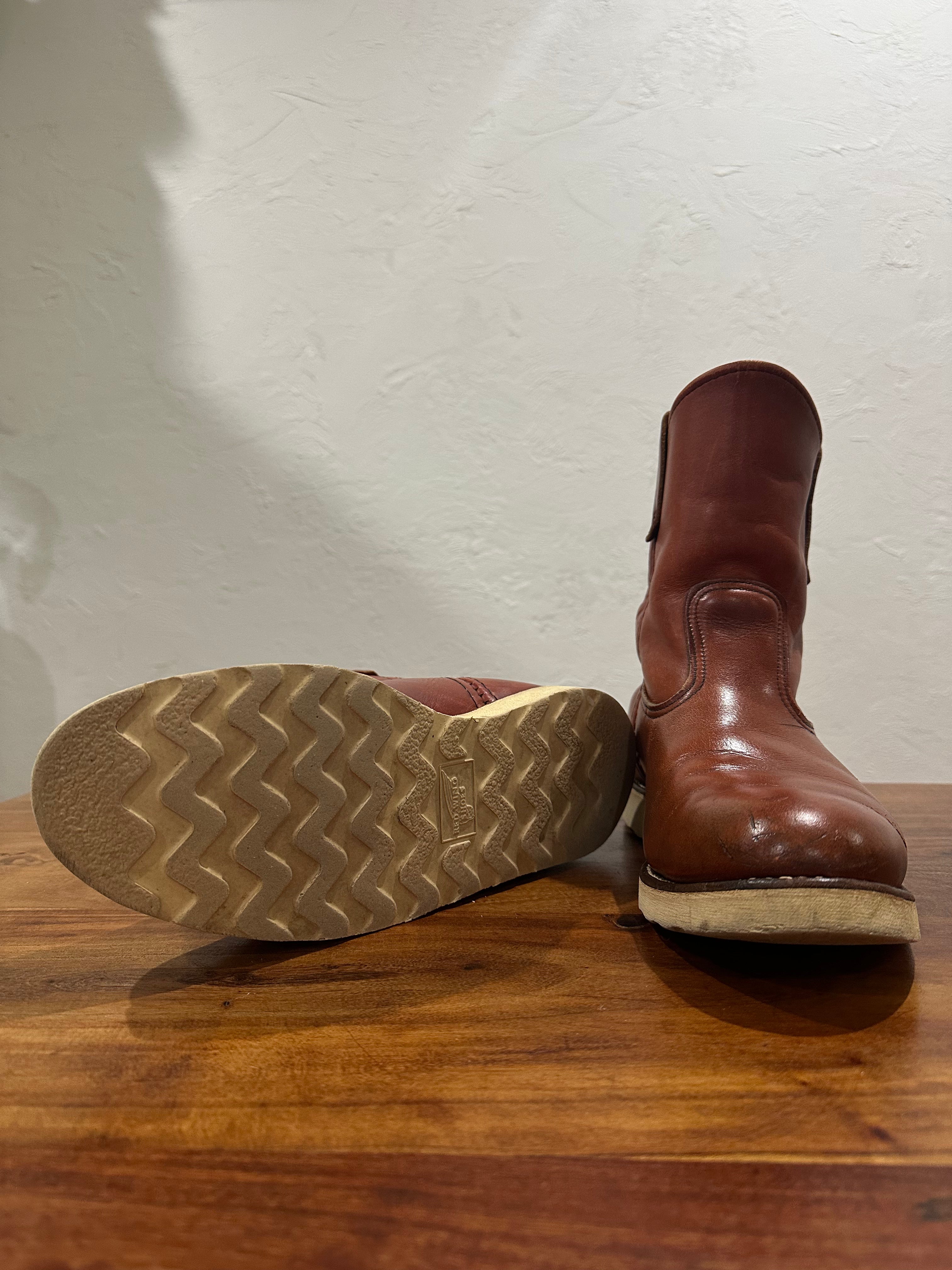 Red Wing (レッドウィング) 866 9-inch Pecos オロラセット (Oro-Russet) オロラセット (Oro-Russet) トラクショントレッド・ソール (Traction Tred Sole) used boots - fr_3 view