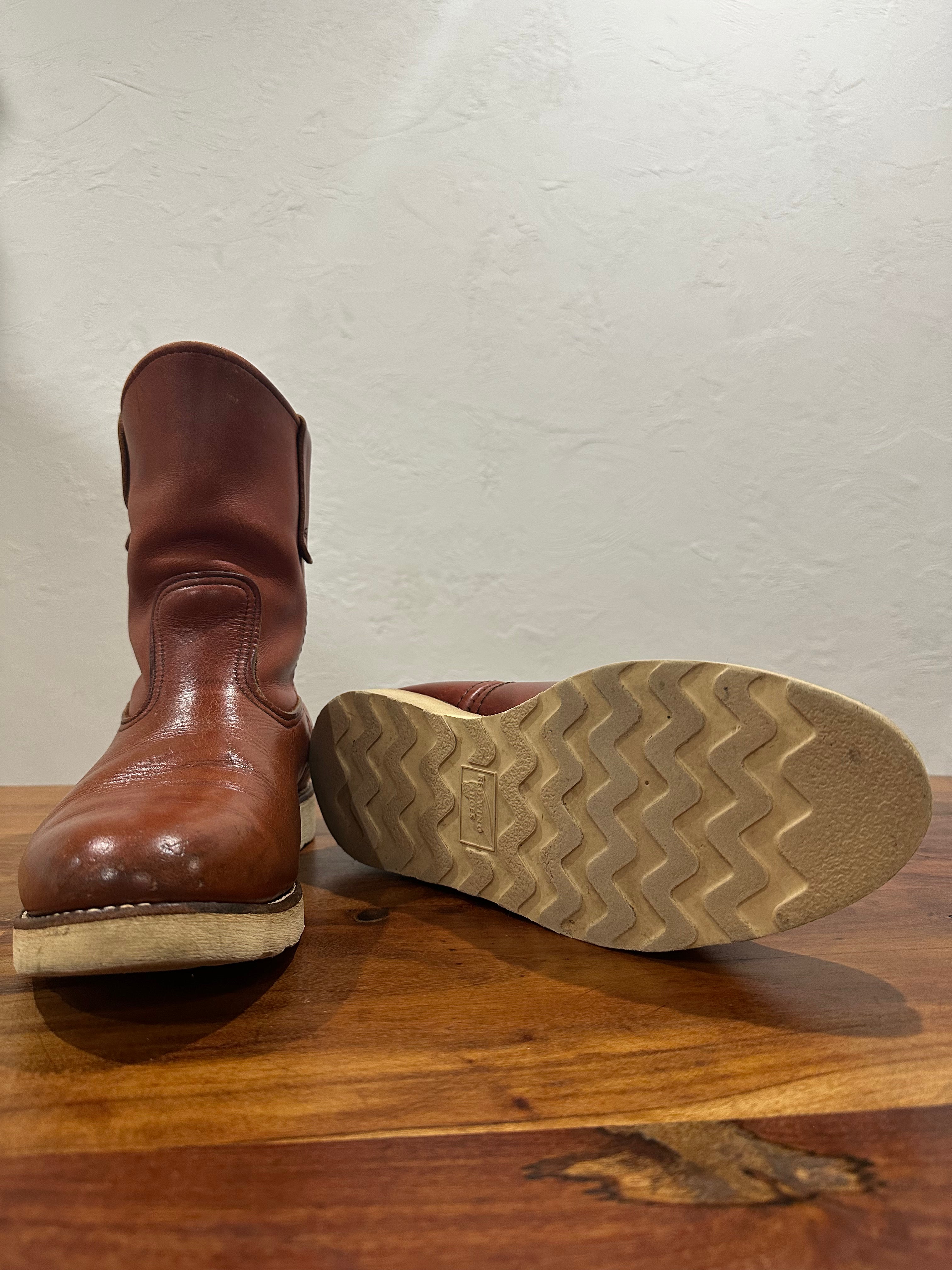 Red Wing (レッドウィング) 866 9-inch Pecos オロラセット (Oro-Russet) オロラセット (Oro-Russet) トラクショントレッド・ソール (Traction Tred Sole) used boots - fr_4 view