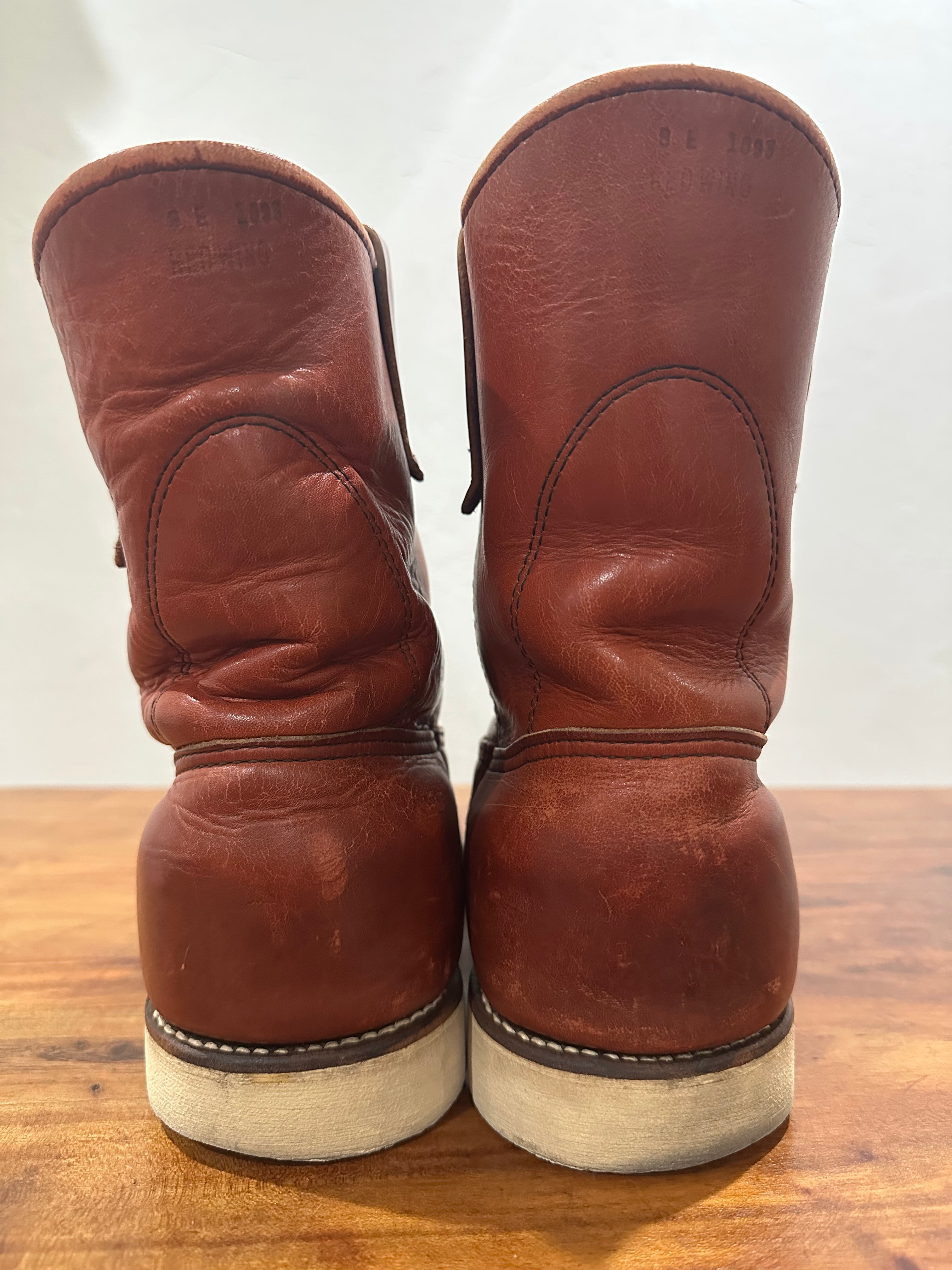 Red Wing (レッドウィング) 866 9-inch Pecos オロラセット (Oro-Russet) オロラセット (Oro-Russet) トラクショントレッド・ソール (Traction Tred Sole) used boots - heal_1 view