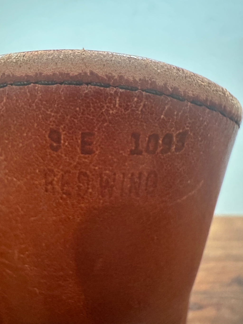 Red Wing (レッドウィング) 866 9-inch Pecos オロラセット (Oro-Russet) オロラセット (Oro-Russet) トラクショントレッド・ソール (Traction Tred Sole) used boots - tag_1 view