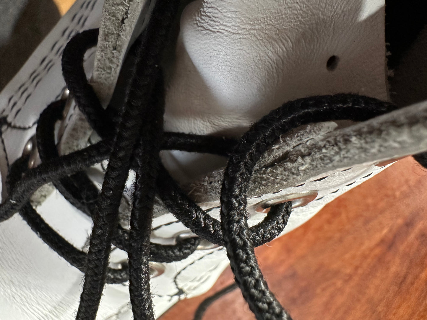 Red Wing (レッドウィング) 8808 SuperSole Moc 6-Inch ホワイト (White) ホワイト・レザー (White Leather) スーパーソール (SuperSole) used boots - fs_1 view