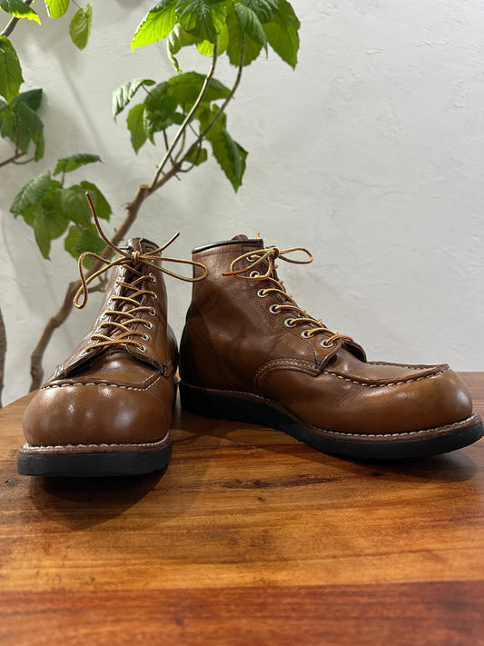 Red Wing (レッドウィング) 8852 Classic Moc 6-Inch ベルヴァ (Velva) ベルヴァリタン (Velva Retan) ブラック・トラクショントレッド (Black Traction Tred) used boots - fr_1 view