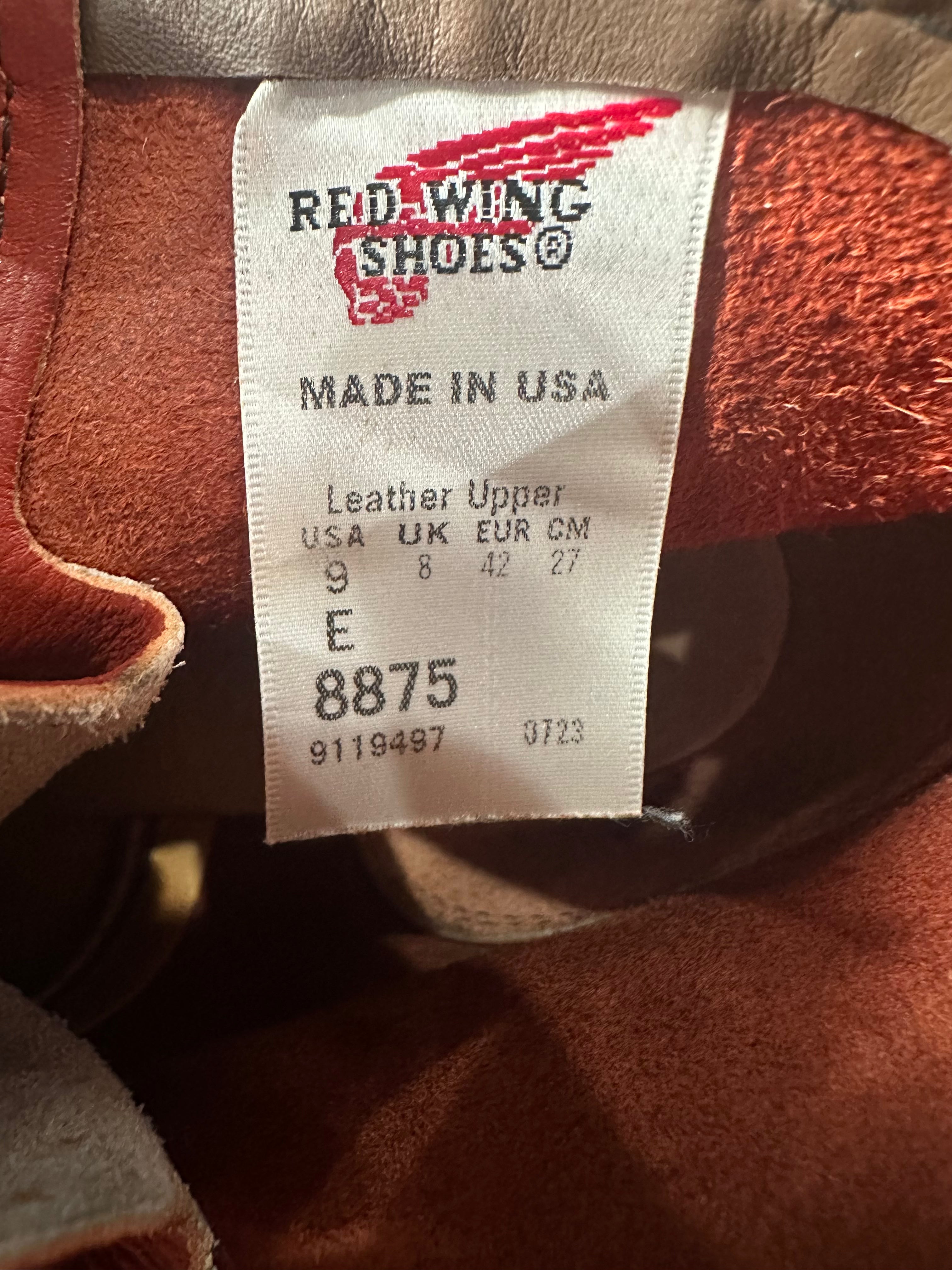 Red Wing (レッドウィング) 8875 6-inch Classic Moc 赤茶 オロラセット・ポーテージ (Oro-Russet "Portage") トラクショントレッド (Traction Tred) used boots - tag_1 view