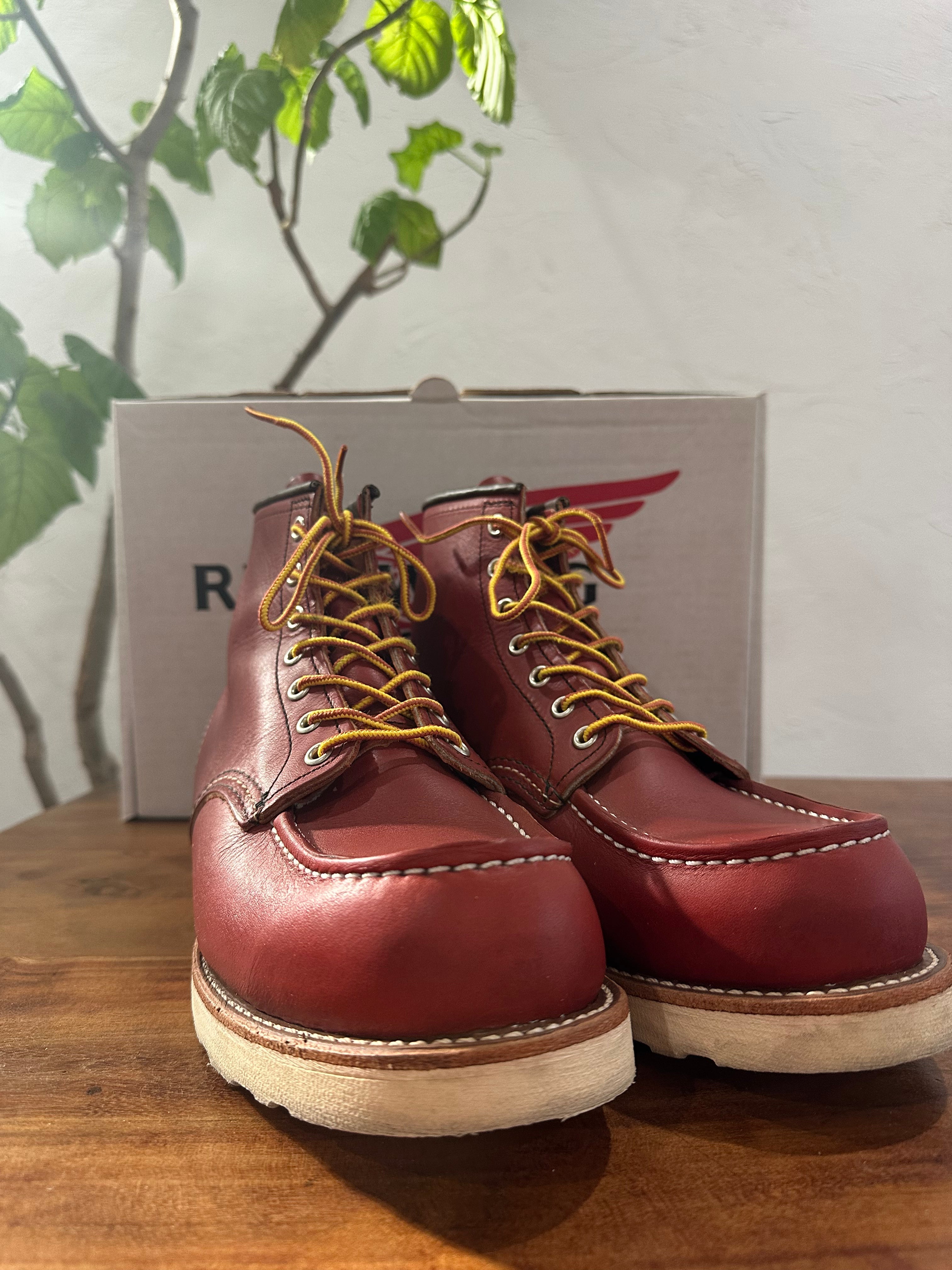 Red Wing (レッドウィング) 8875 6-inch Classic Moc 赤茶 オロラセット・ポーテージ (Oro-Russet "Portage") トラクショントレッド (Traction Tred) used boots - toe_2 view