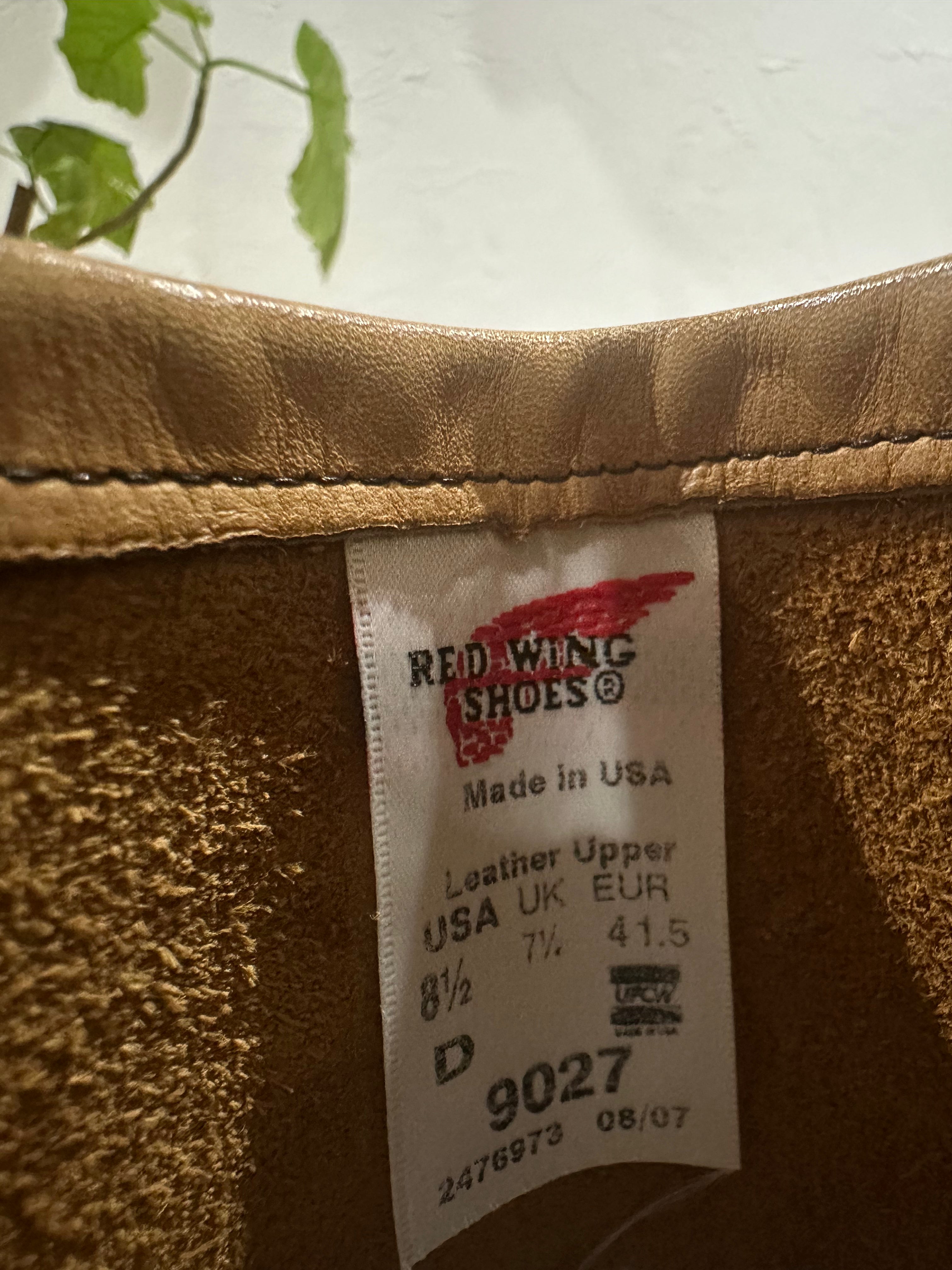 Red Wing (レッドウィング) 9027 Engineer Boot ドリフトウッド (Driftwood) ホーソーン・ドリフトウッド (Hawthorne Driftwood) トラクショントレッド・ソール (Traction Tred Sole) used boots - tag_1 view