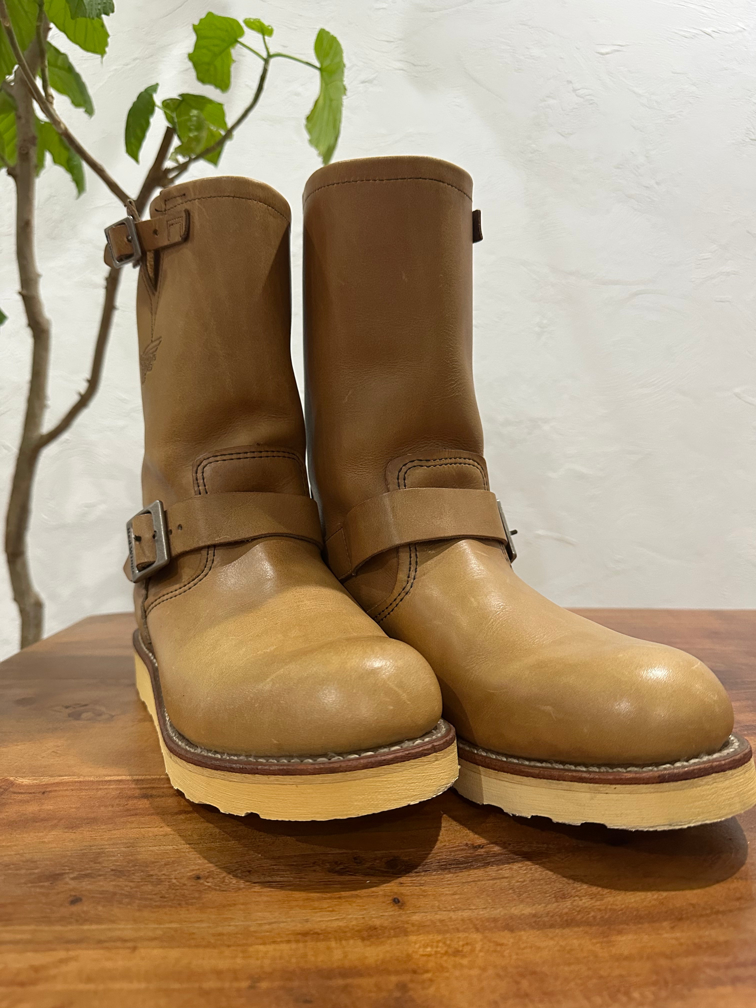 Red Wing (レッドウィング) 9027 Engineer Boot ドリフトウッド (Driftwood) ホーソーン・ドリフトウッド (Hawthorne Driftwood) トラクショントレッド・ソール (Traction Tred Sole) used boots - toe_2 view